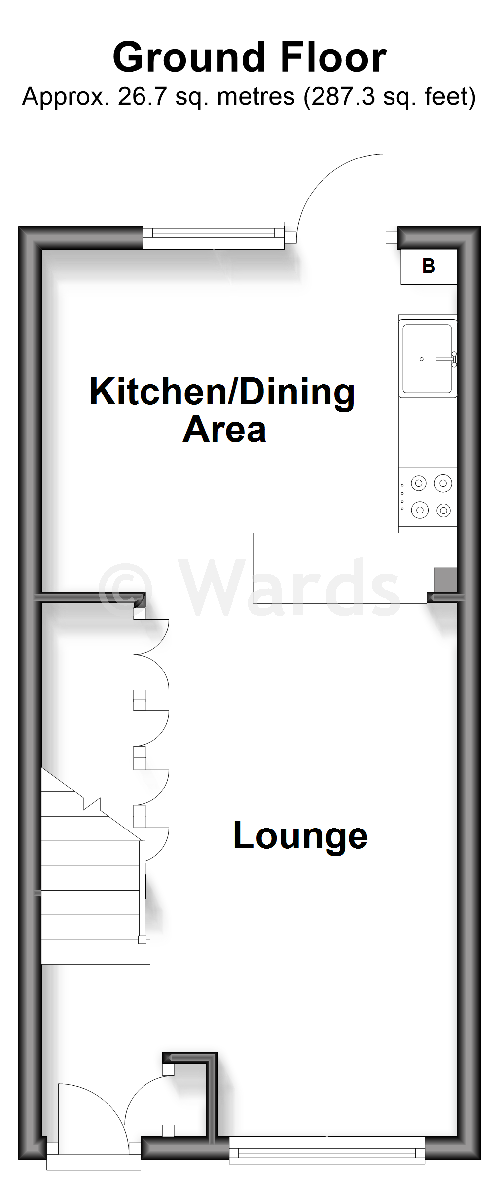 67, Falcon Way, Ashford floorplan