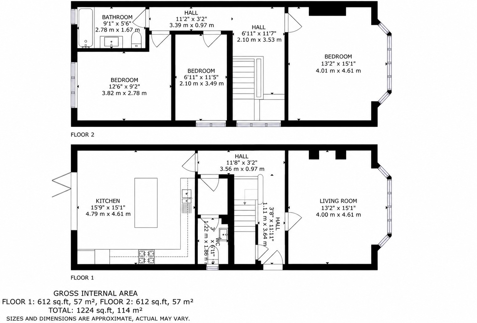 78, St. Lukes Road, Bournemouth floorplan