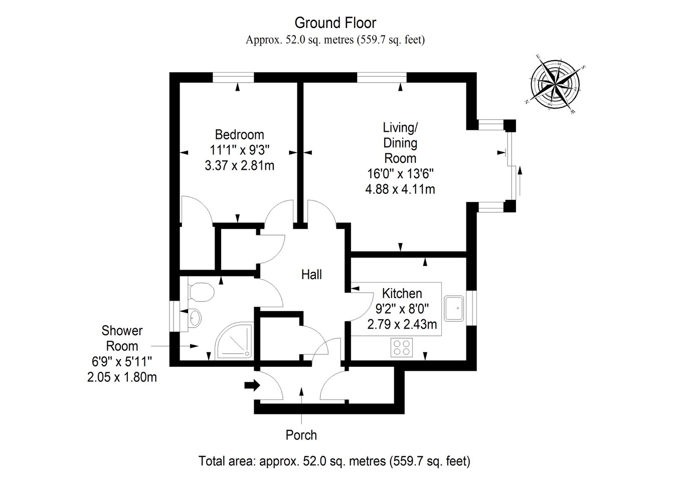 24, Greenside Court, St Andrews floorplan