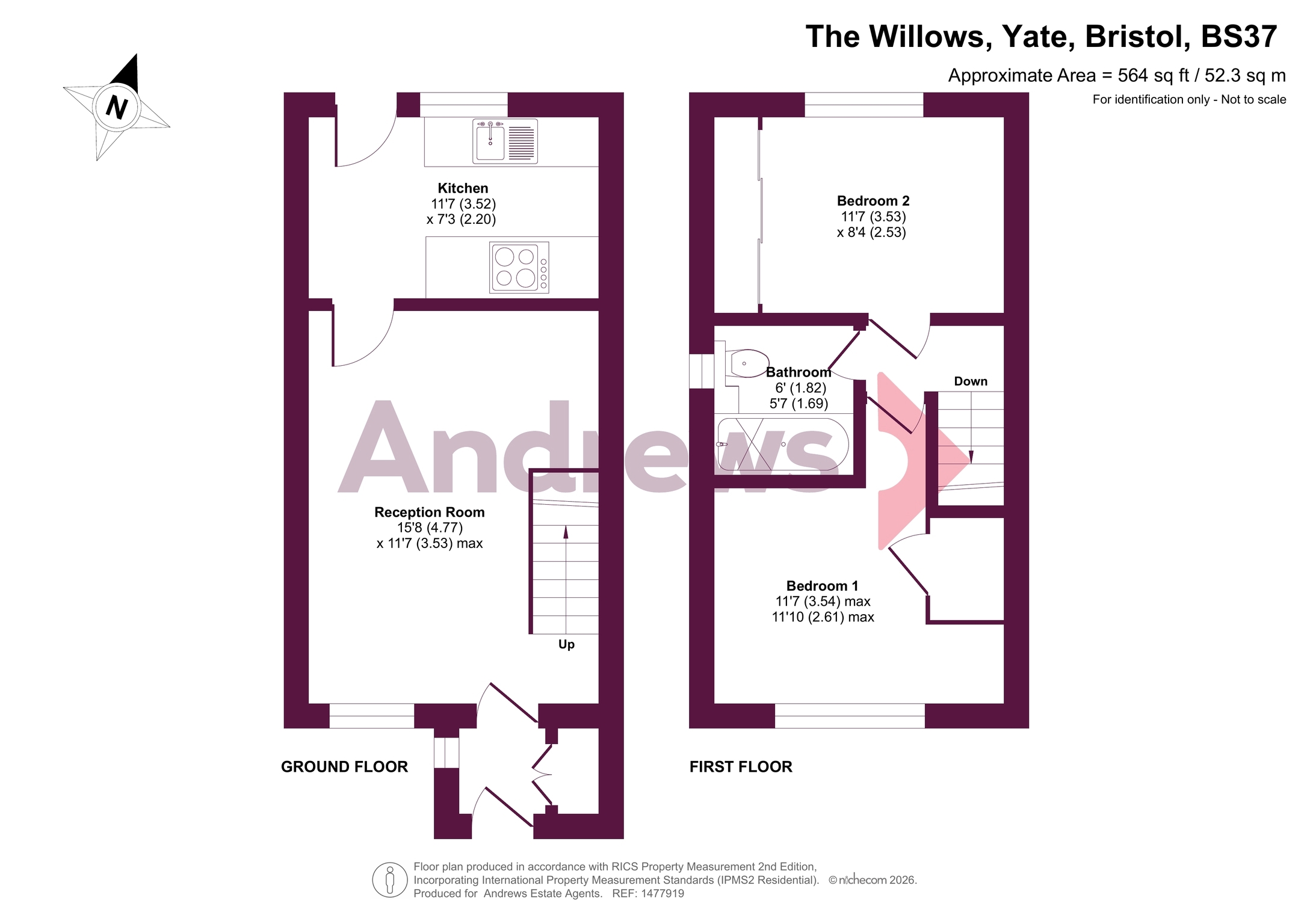 14, The Willows, Bristol floorplan