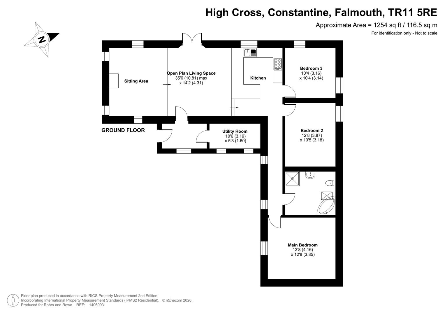 Cahallow Barn, High Cross, Falmouth floorplan