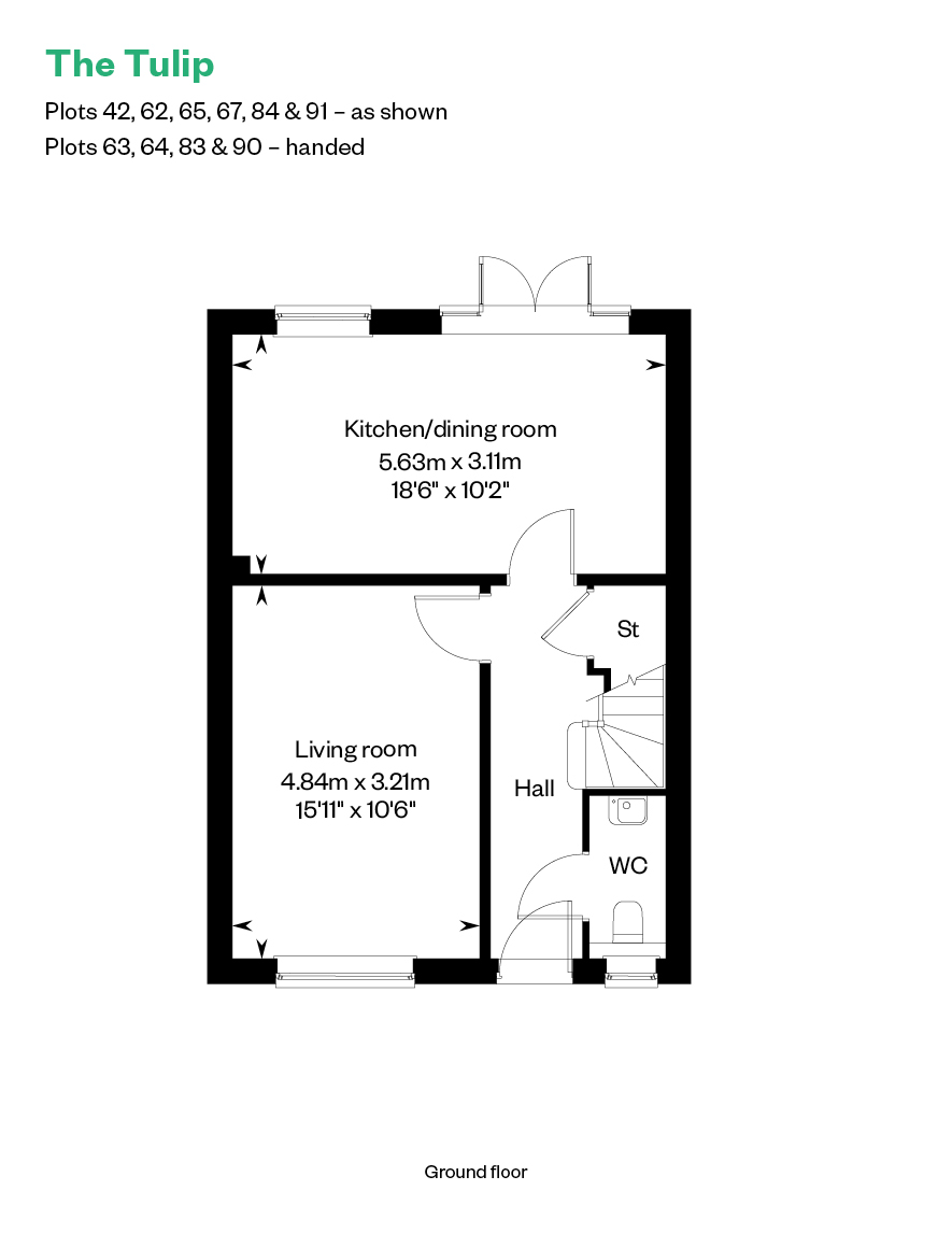 64, Tawny Owl Way, Hambrook, Po18 8Re floorplan