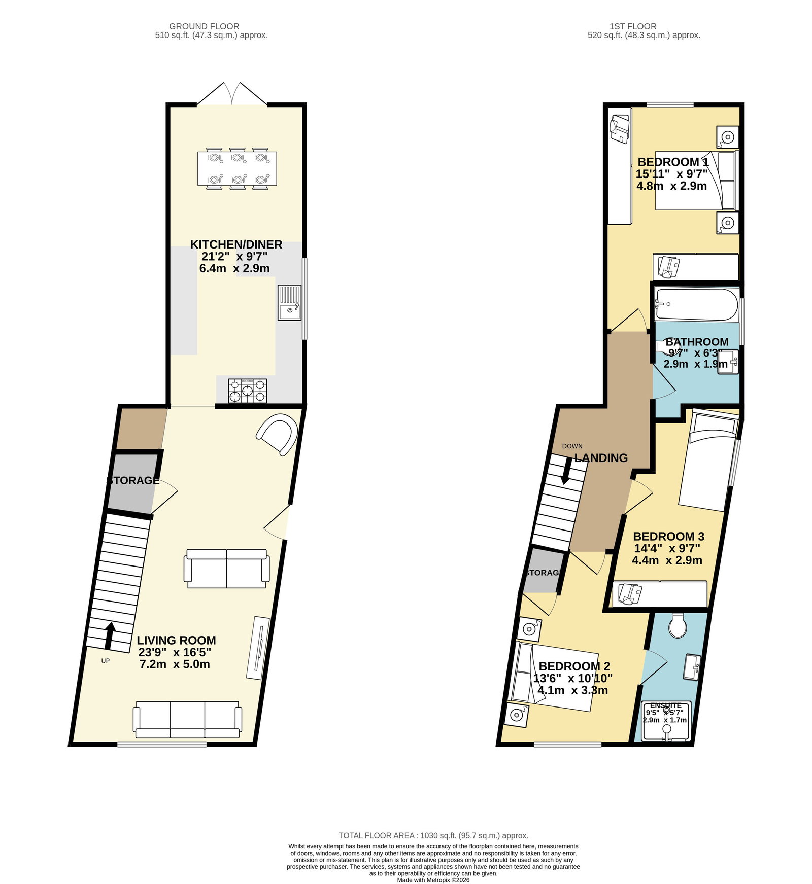 136, Glossop Road, Stockport floorplan