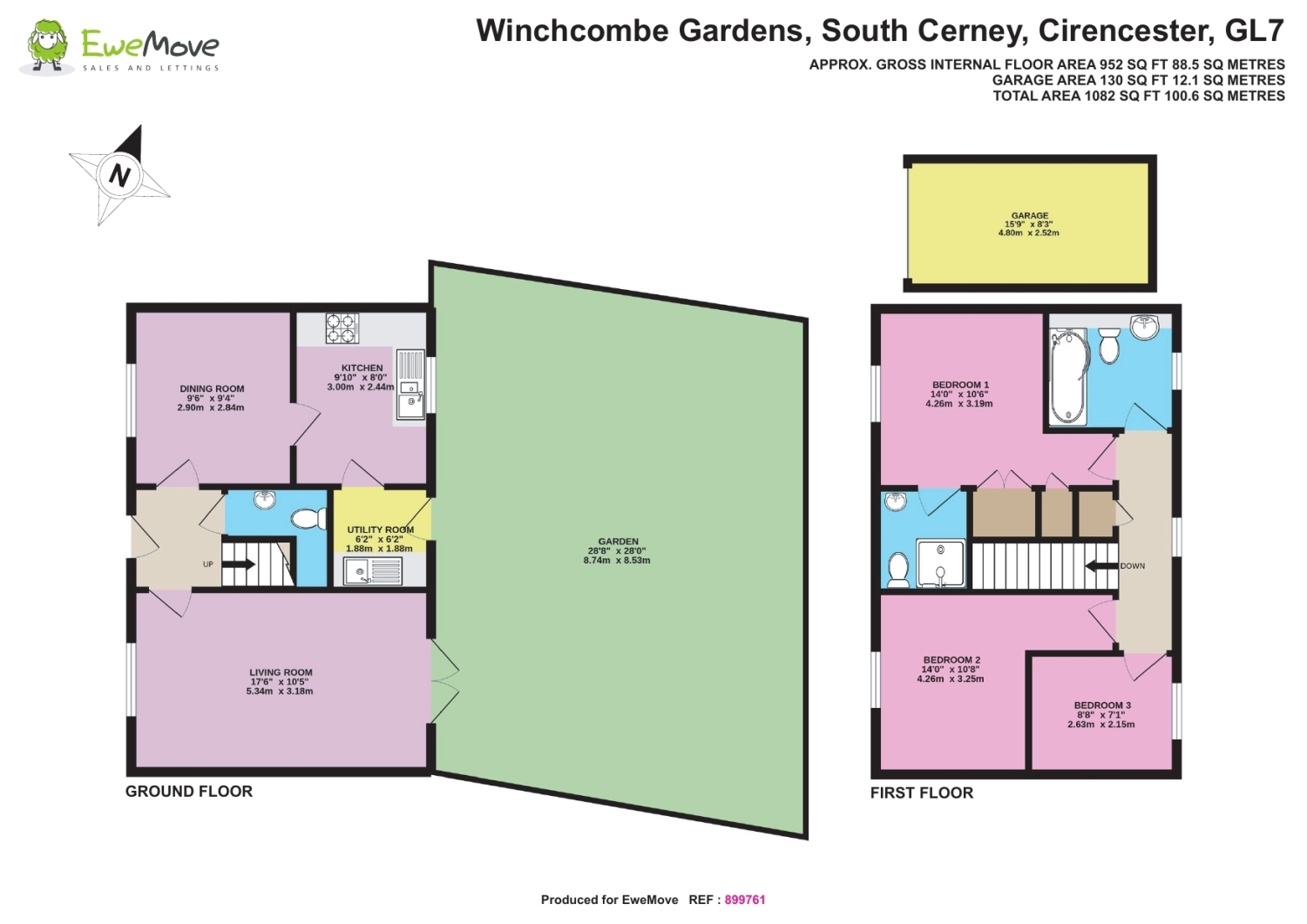 4, Winchcombe Gardens, Cirencester floorplan