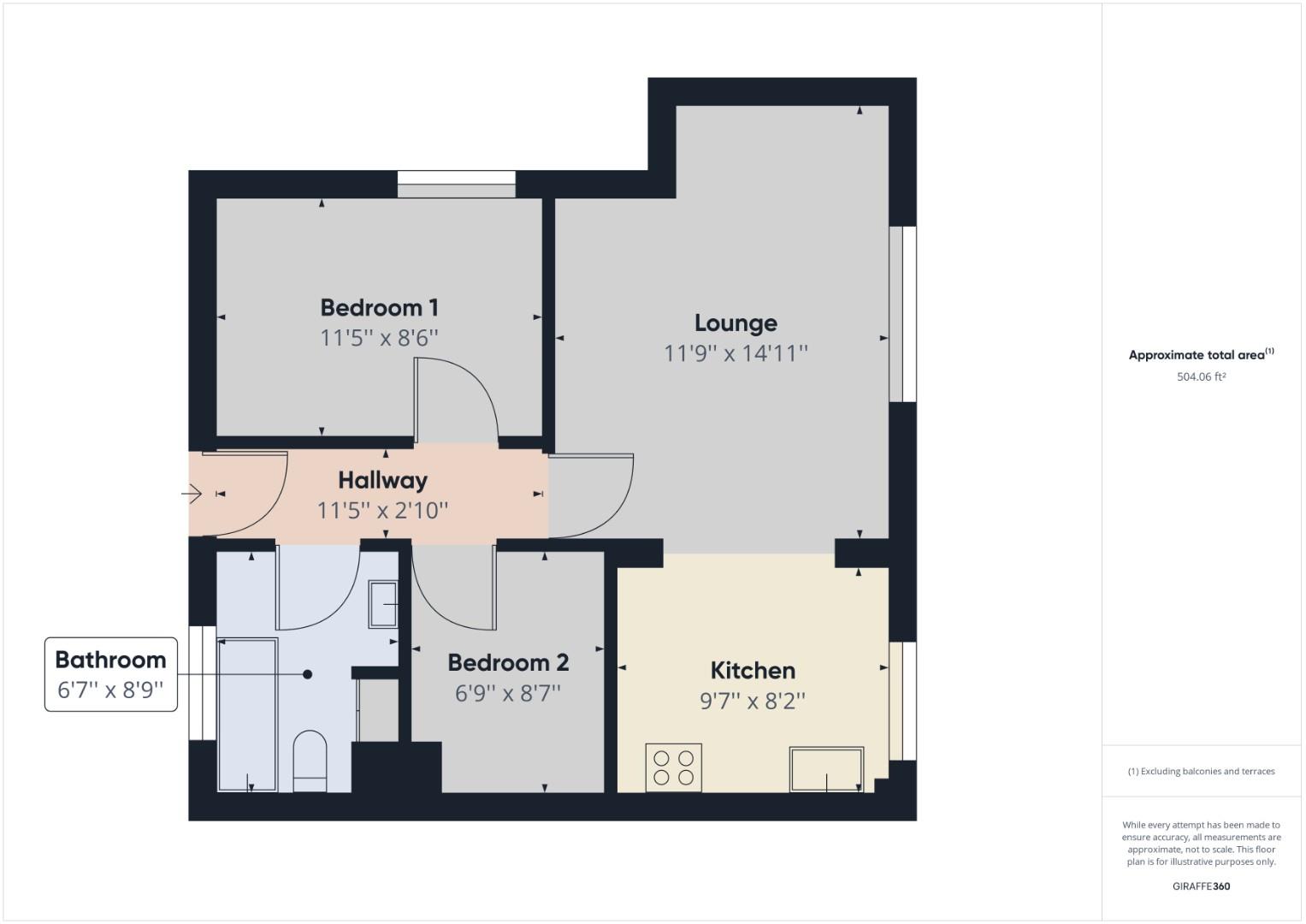 105, Frizley Gardens, Bradford floorplan