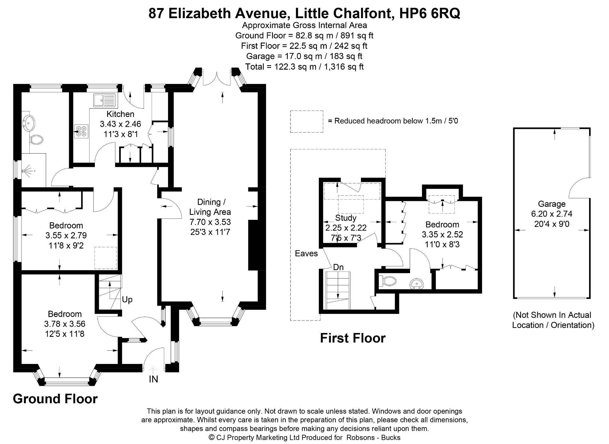 87 Elizabeth Avenue, Little Chalfont floorplan