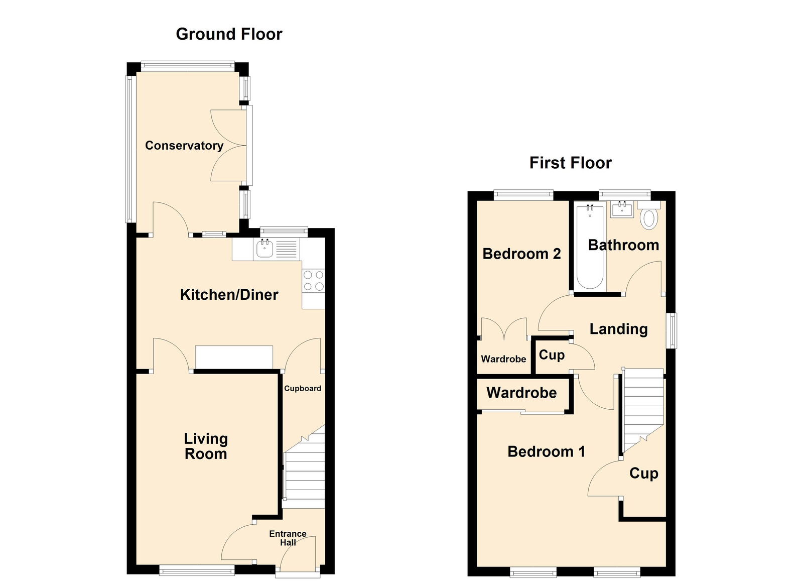 63, Rosecroft Gardens, Swadlincote floorplan