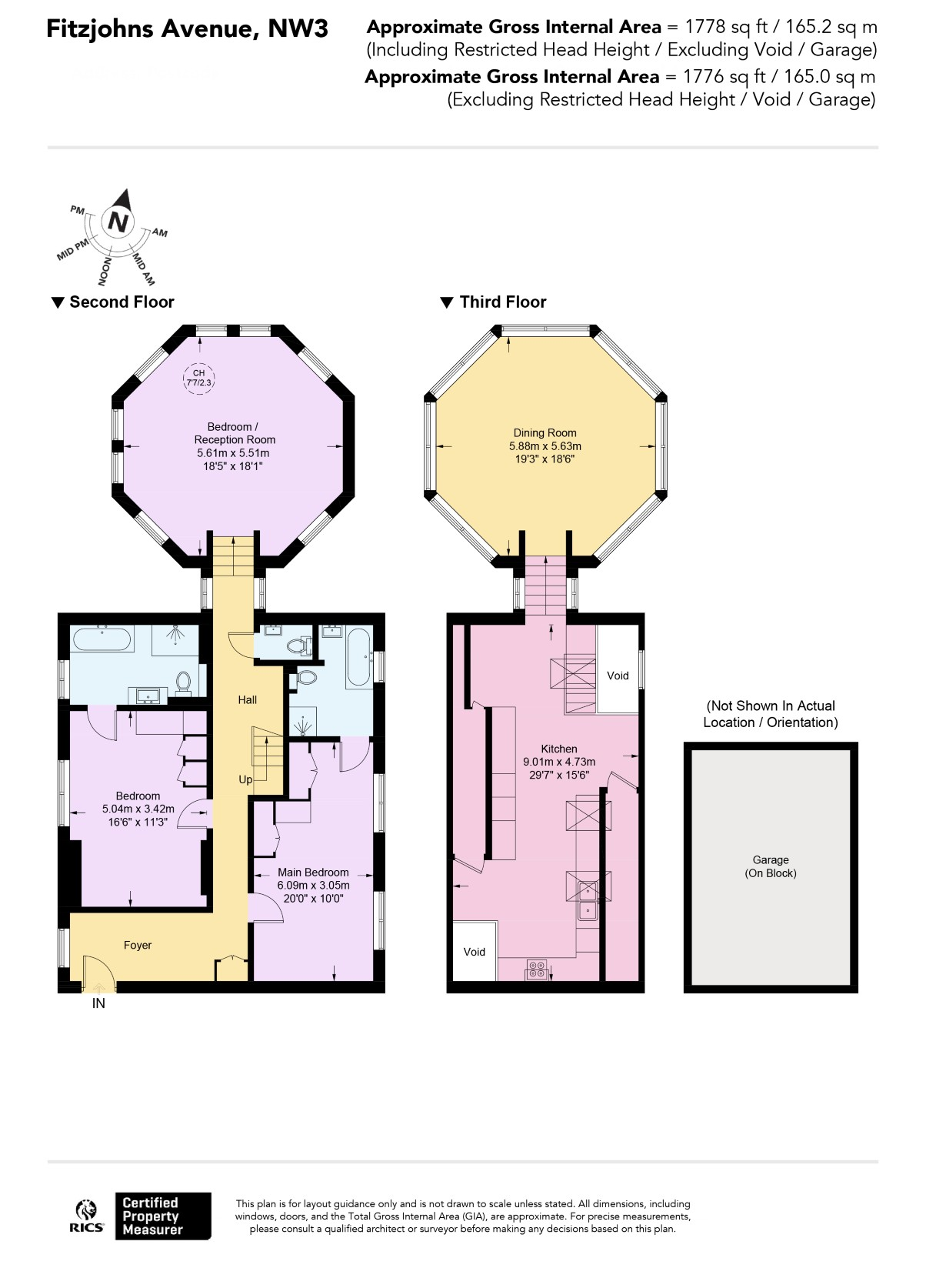 Flat 5, 80, Fitzjohns Avenue, London floorplan