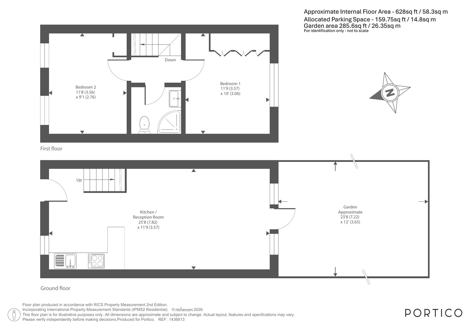 2F,, Ravenscourt Gardens, London floorplan