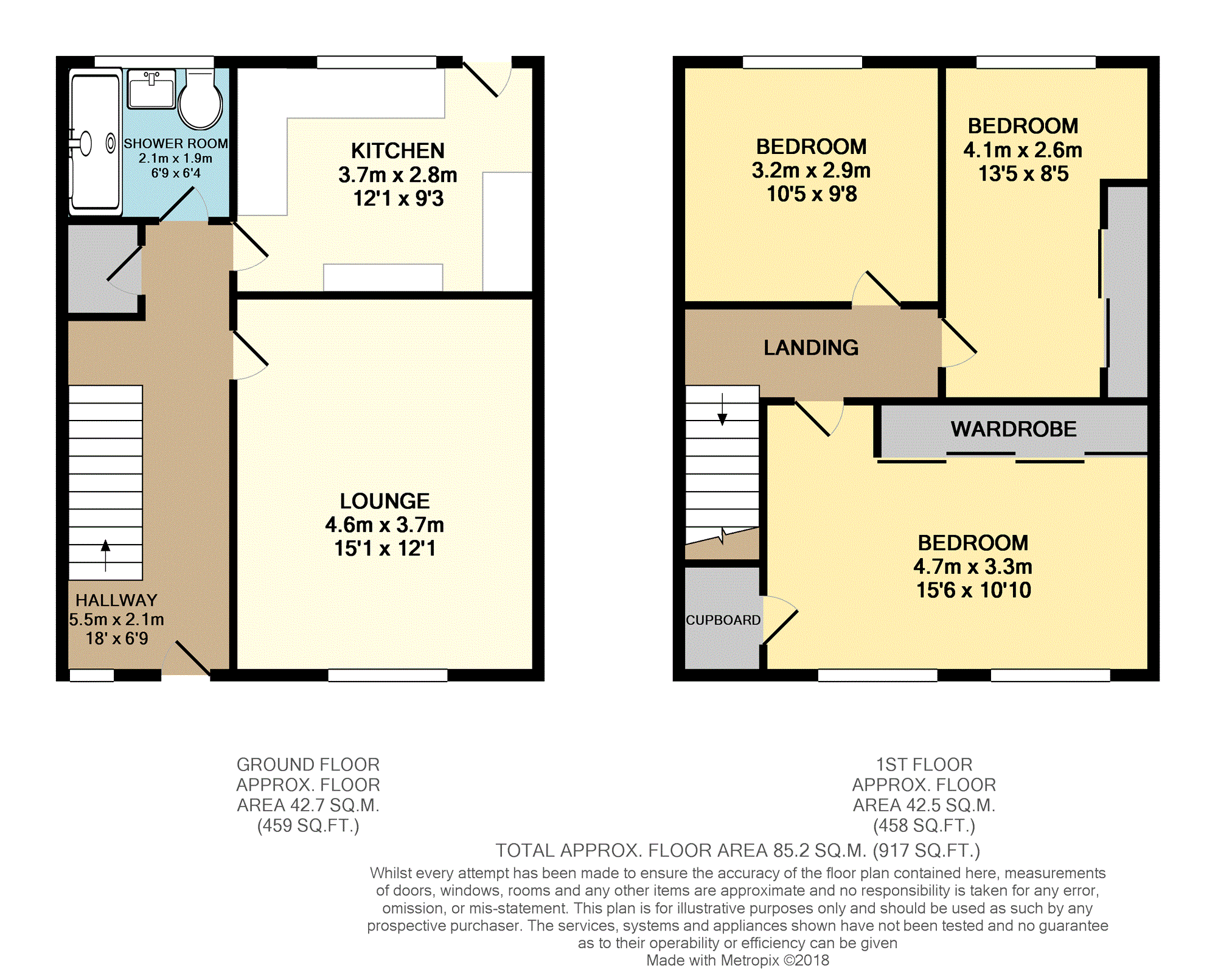 3 Bedrooms Terraced house for sale in Abbotsford Drive, Falkirk FK2