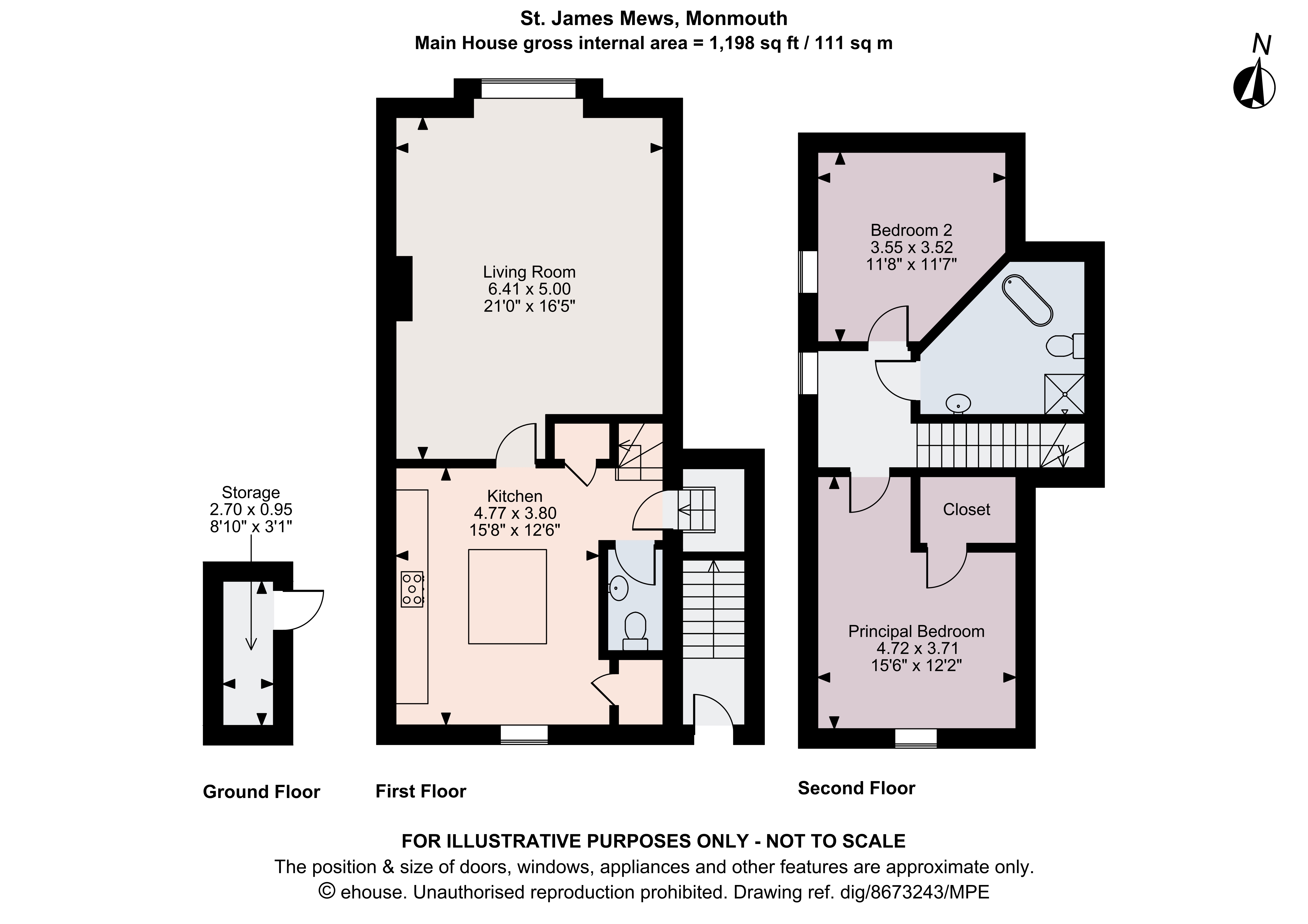 4, St. James Mews, Monmouthshire floorplan
