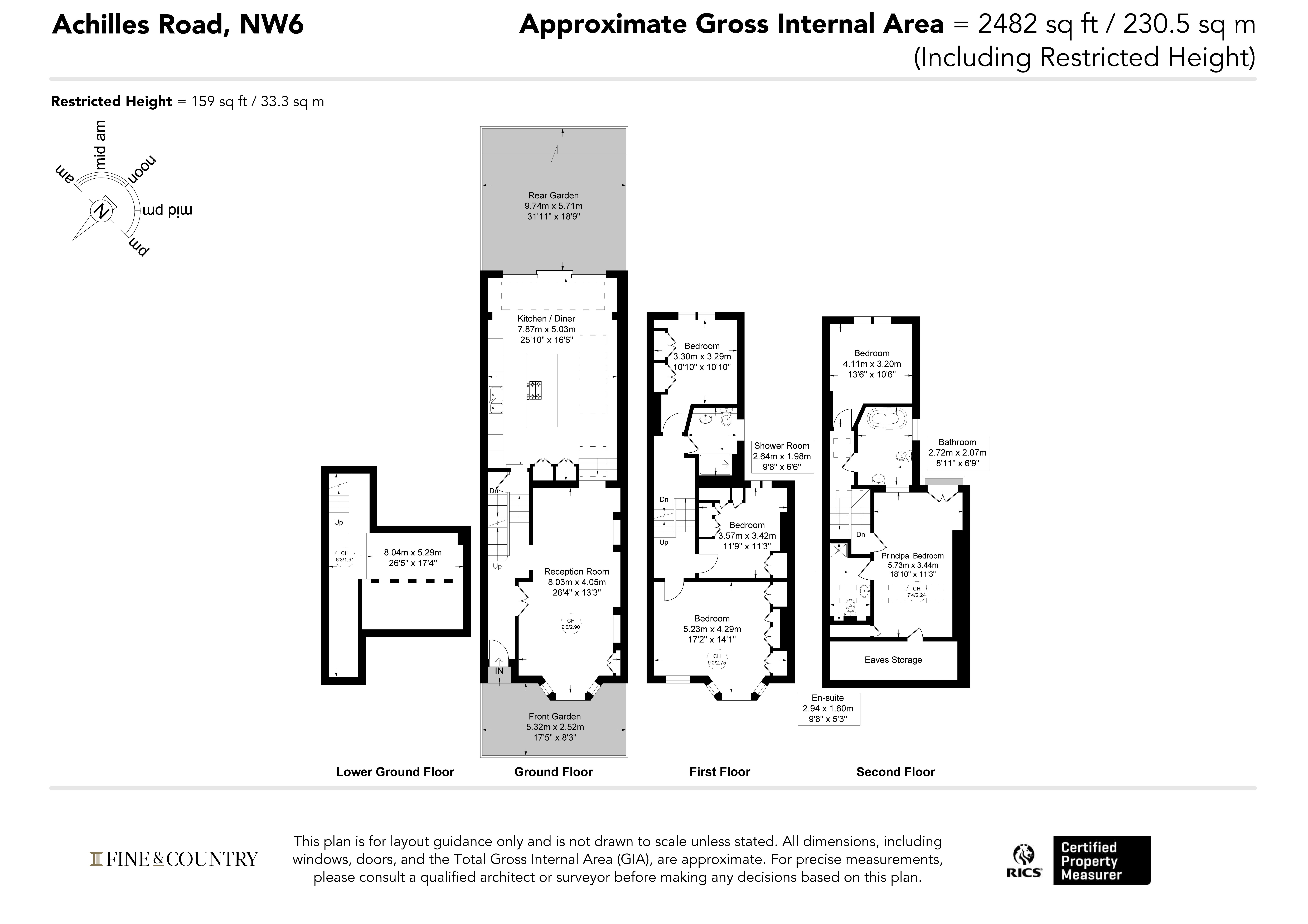 23, Achilles Road, London floorplan