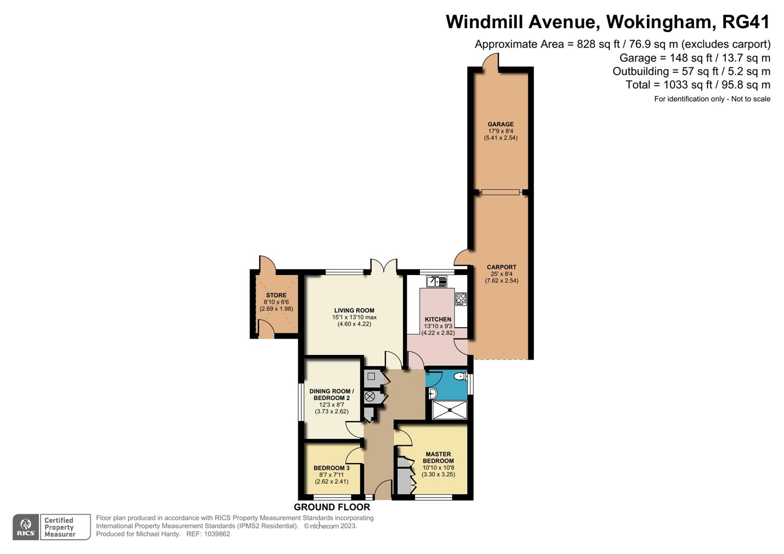 Windmill Avenue, Wokingham, Berkshire RG41, 3 bedroom detached bungalow