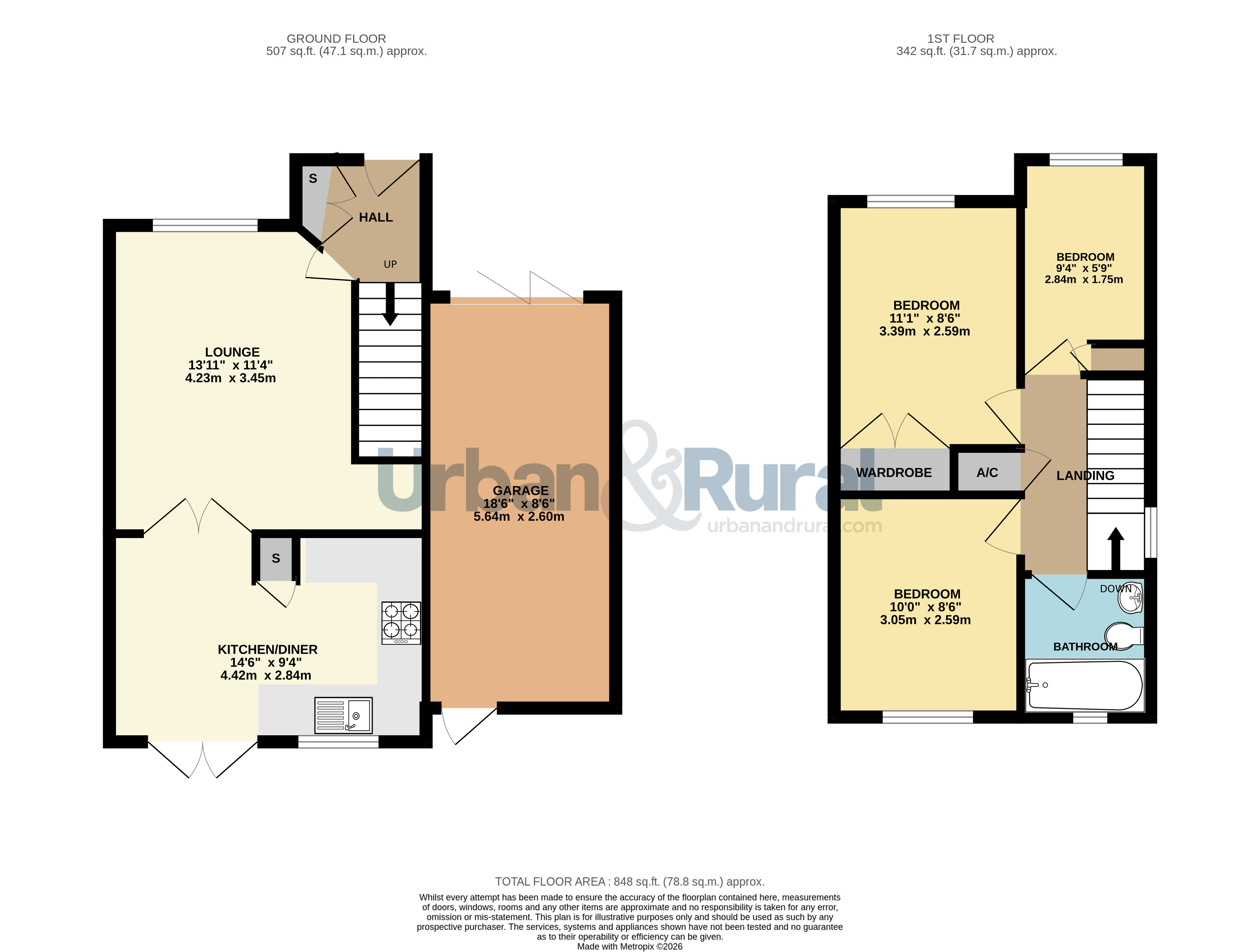 1, Grovebury Court, Bedford floorplan