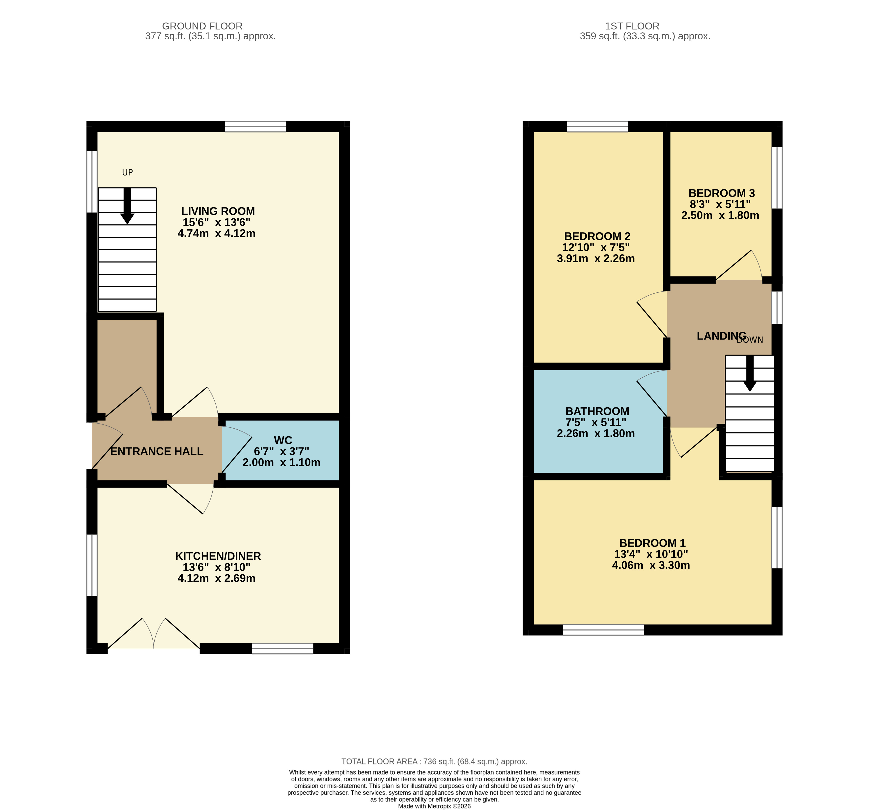 43, Thomas Hill Grove, Mexborough floorplan