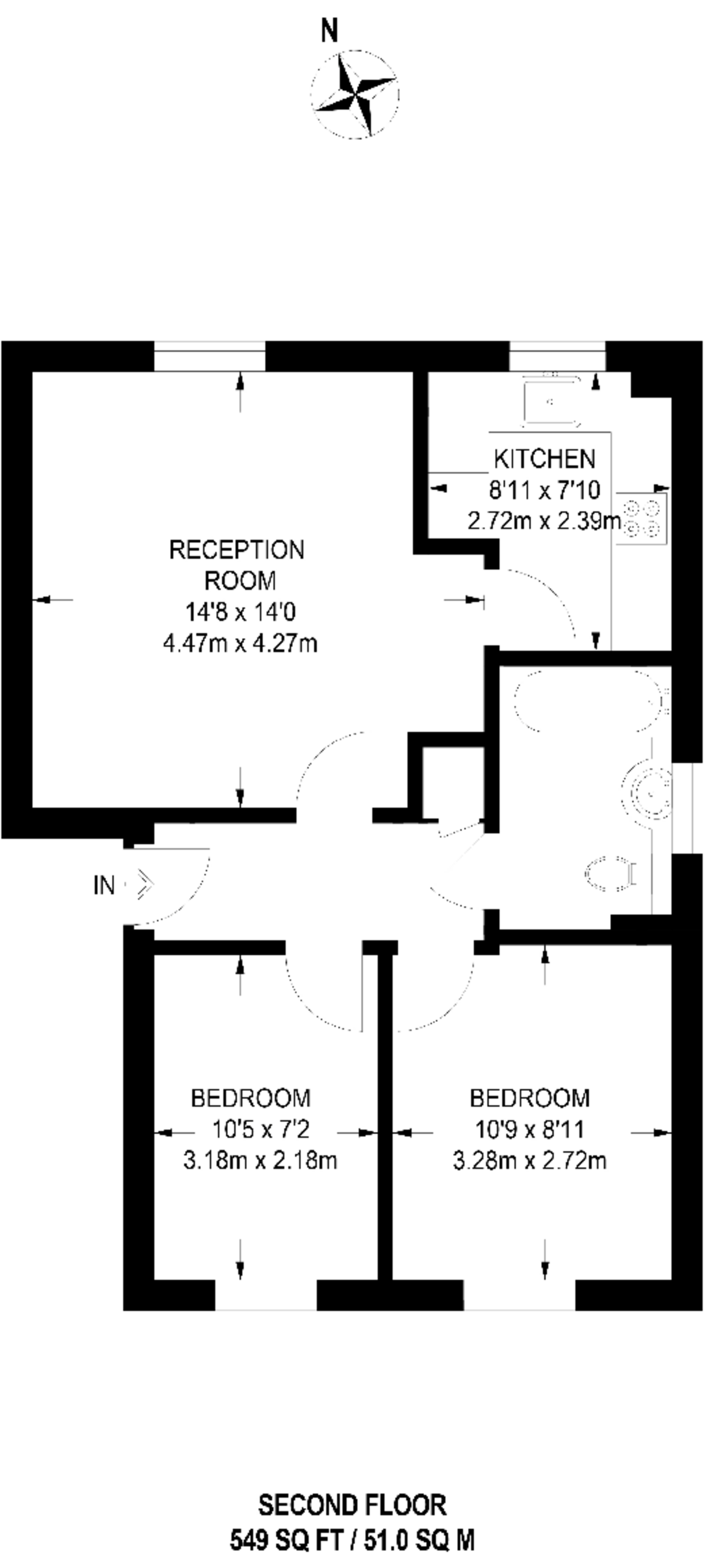 Woodfield Road, Hinchley Wood floorplan