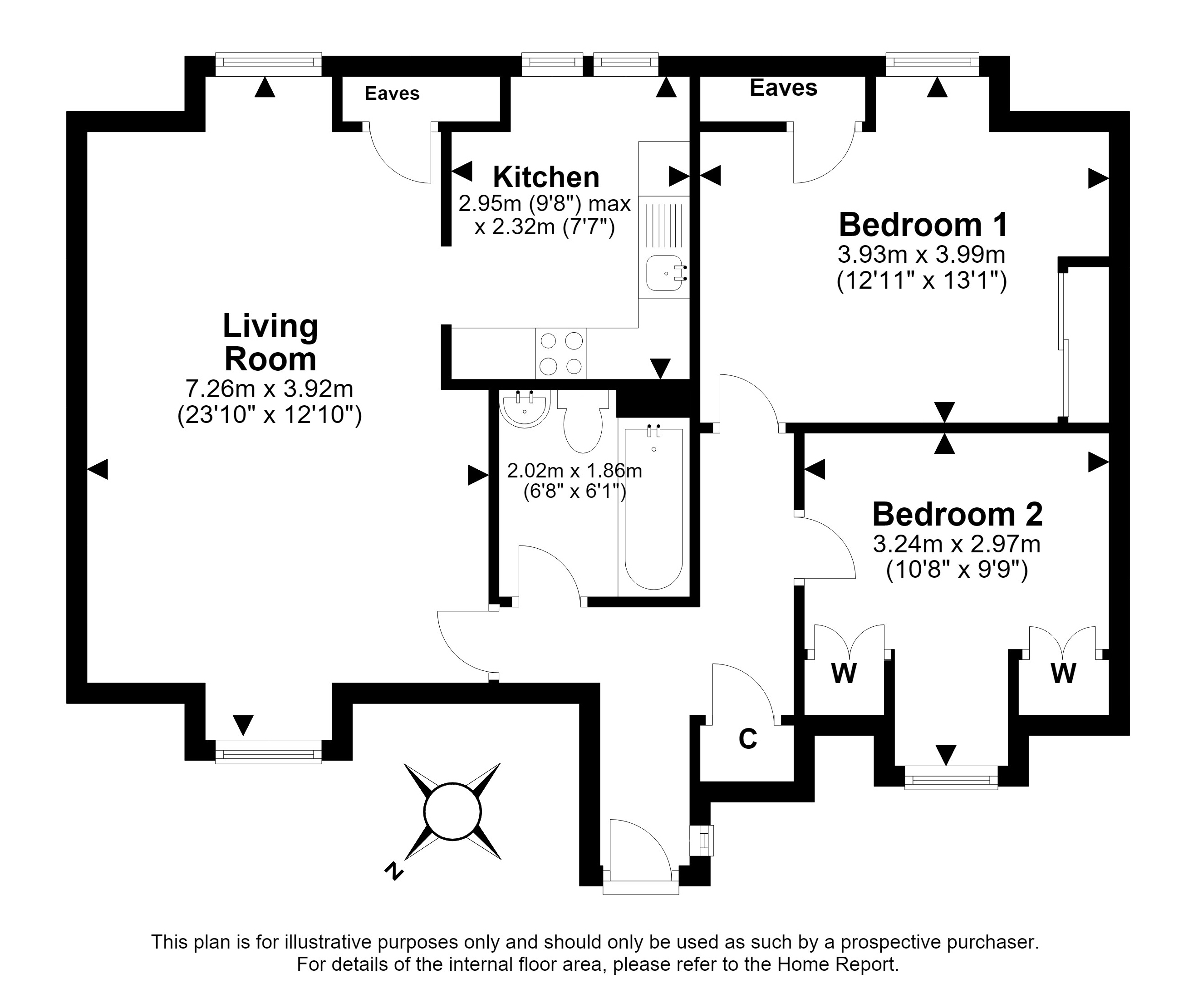18E, Kirkhill Road, Penicuik floorplan