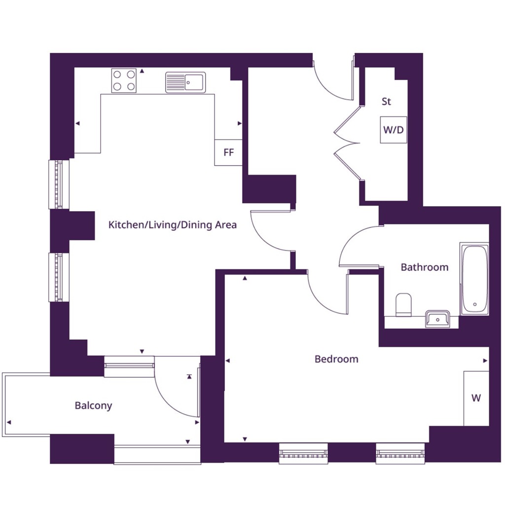 Block C4 CD08 - Plot 370, Coronation Square, Coronation Square Sales Suite, 118 Oliver Road, Leyton floorplan