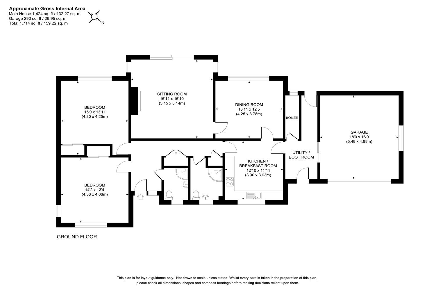 Roke Cottage, Melton Avenue, Storrington floorplan