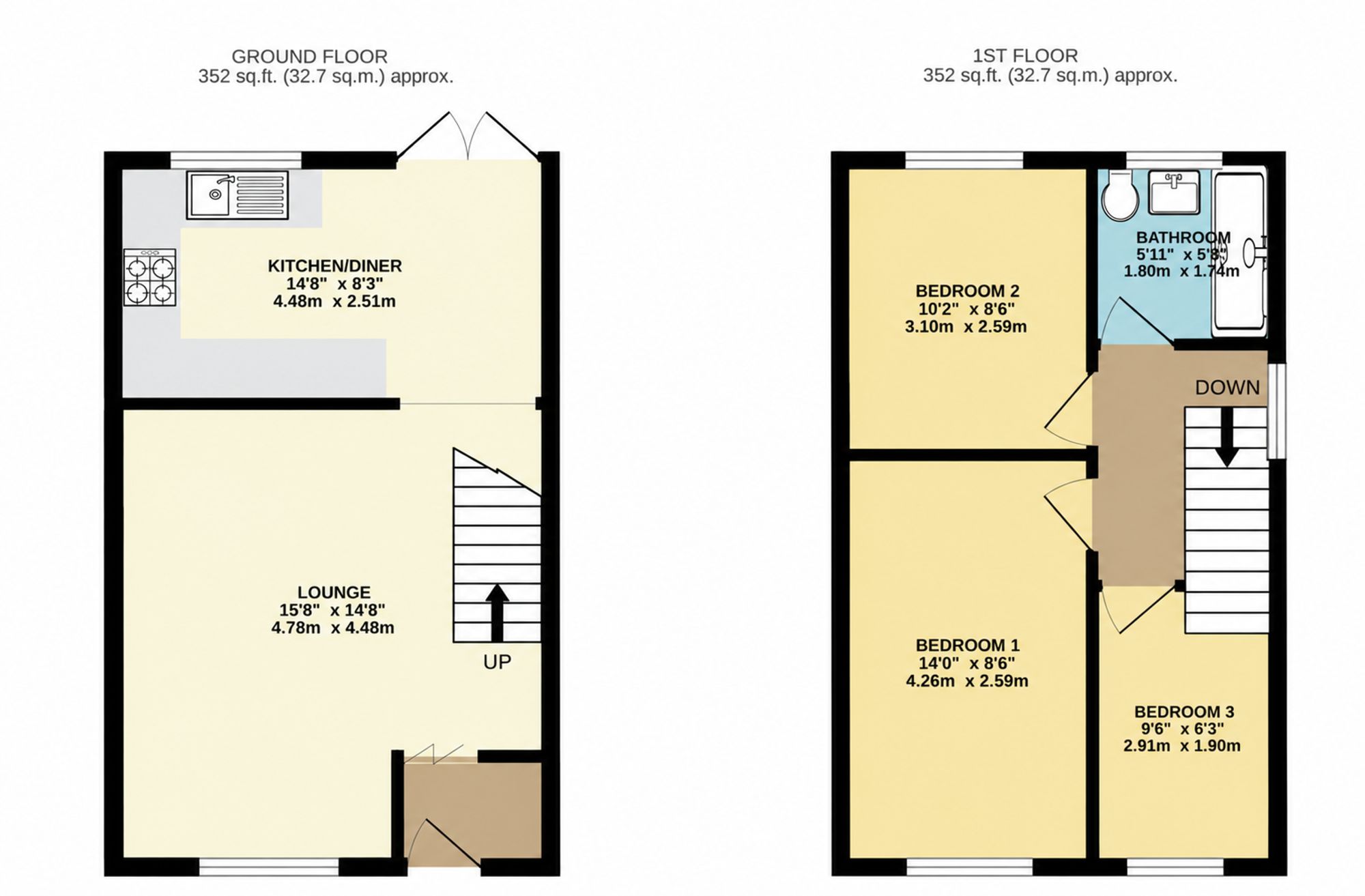 192 Victoria Road, Wigan floorplan