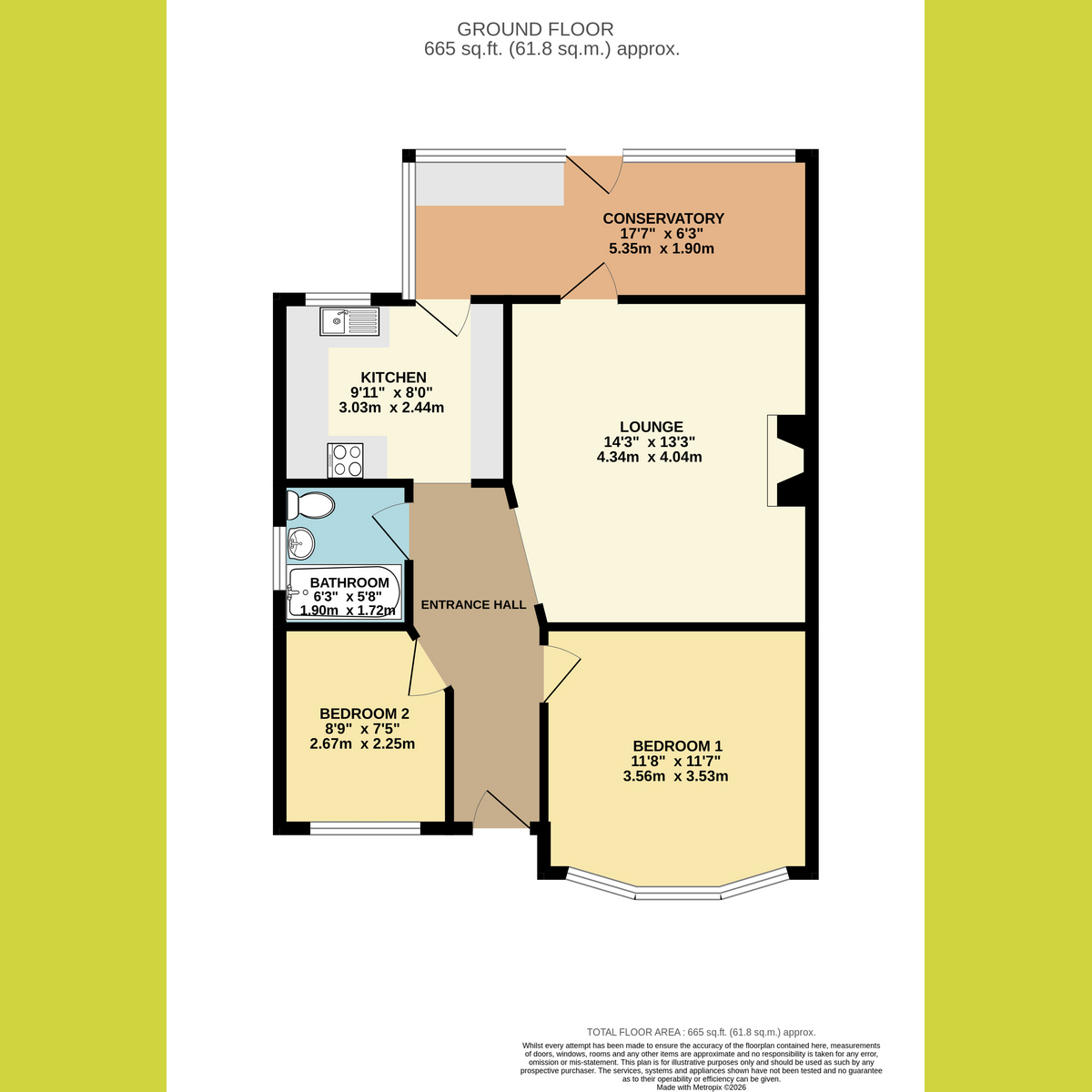 4, Craven Close, Rochford floorplan