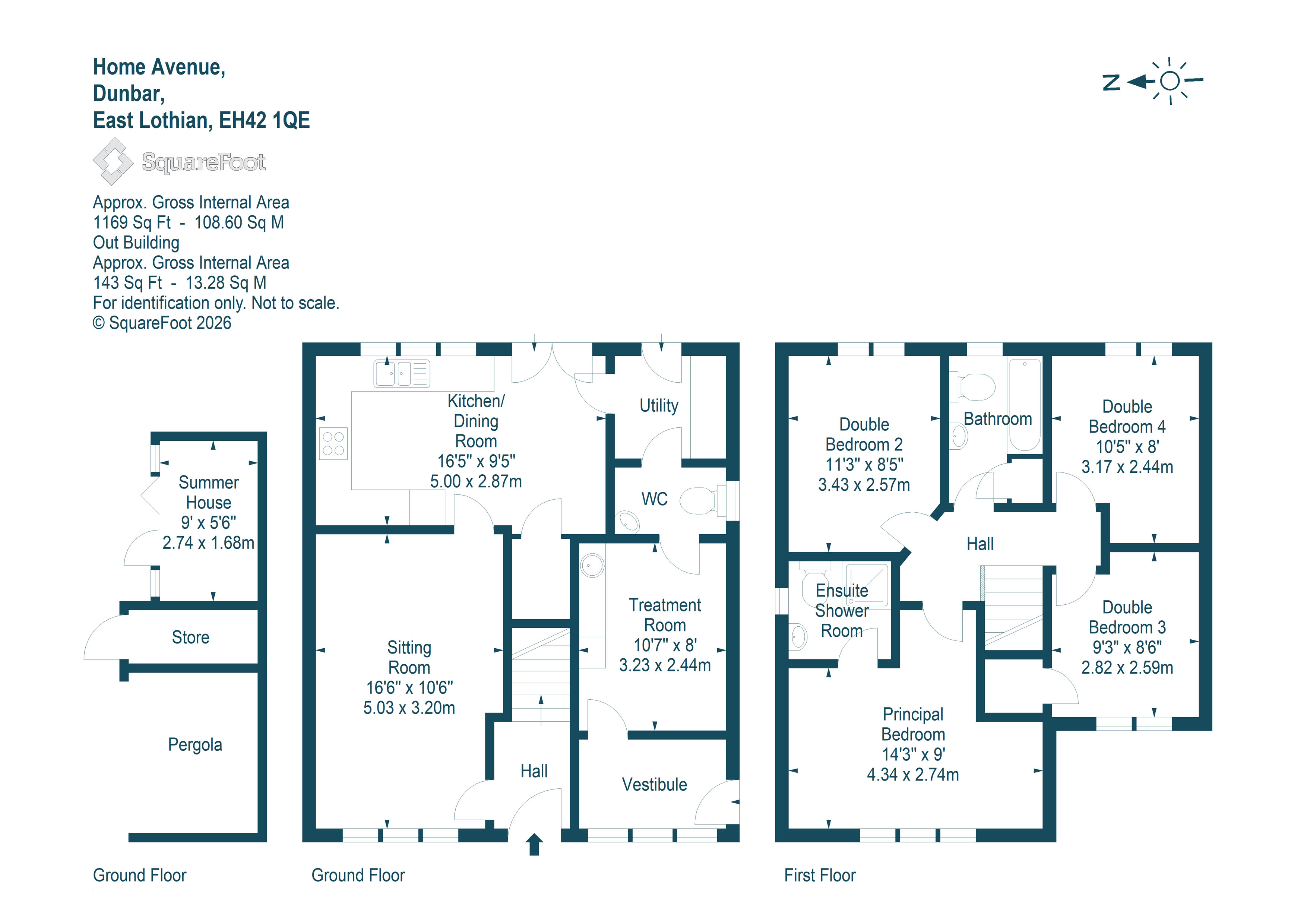 43, Home Avenue, East Lothian floorplan