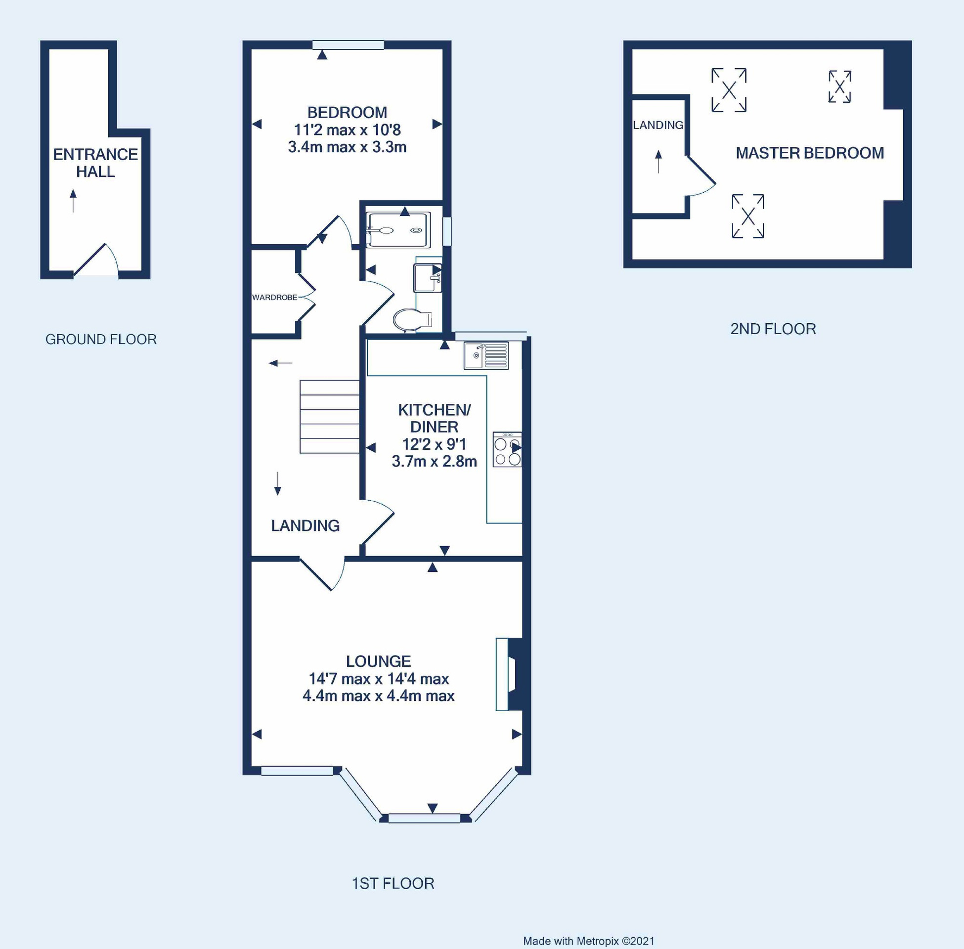 First Floor Flat, 51 High Street, Bristol floorplan