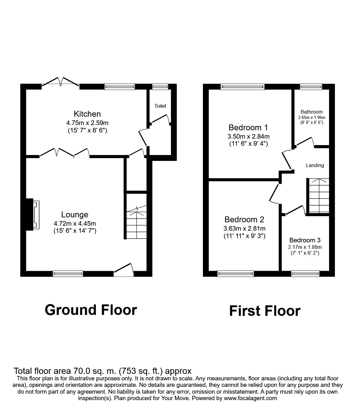 137, Yewdale Crescent, Coventry floorplan