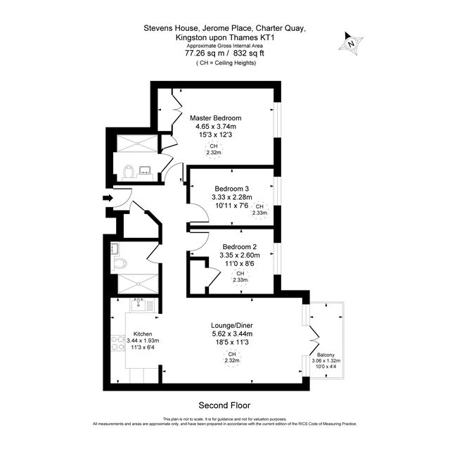 70 Stevens House, Jerome Place, Kingston Upon Thames floorplan