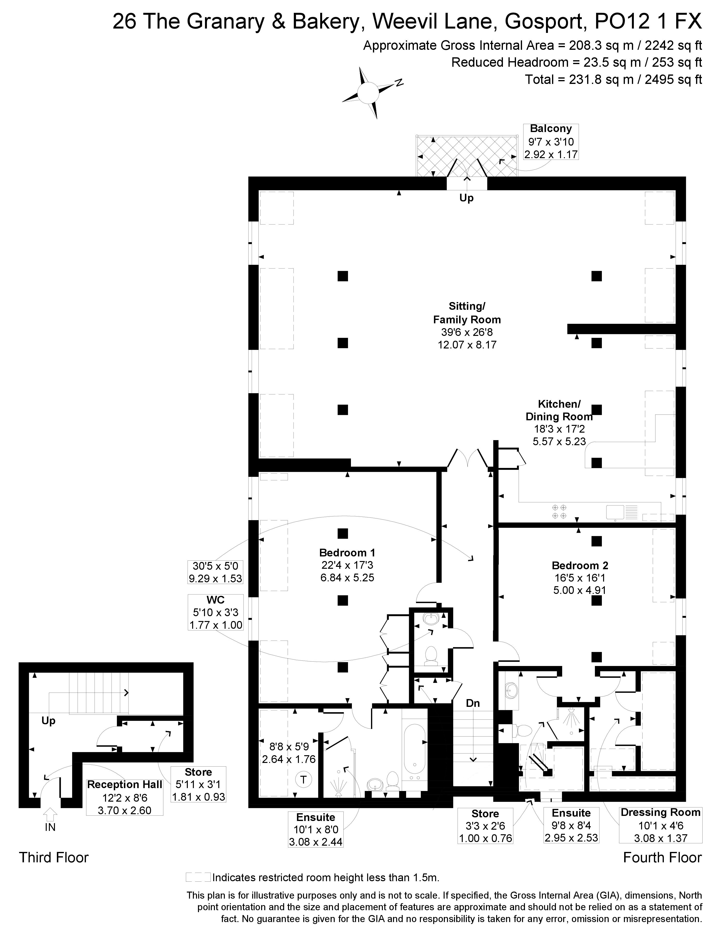 26 Granary And Bakery, Weevil Lane, Gosport floorplan