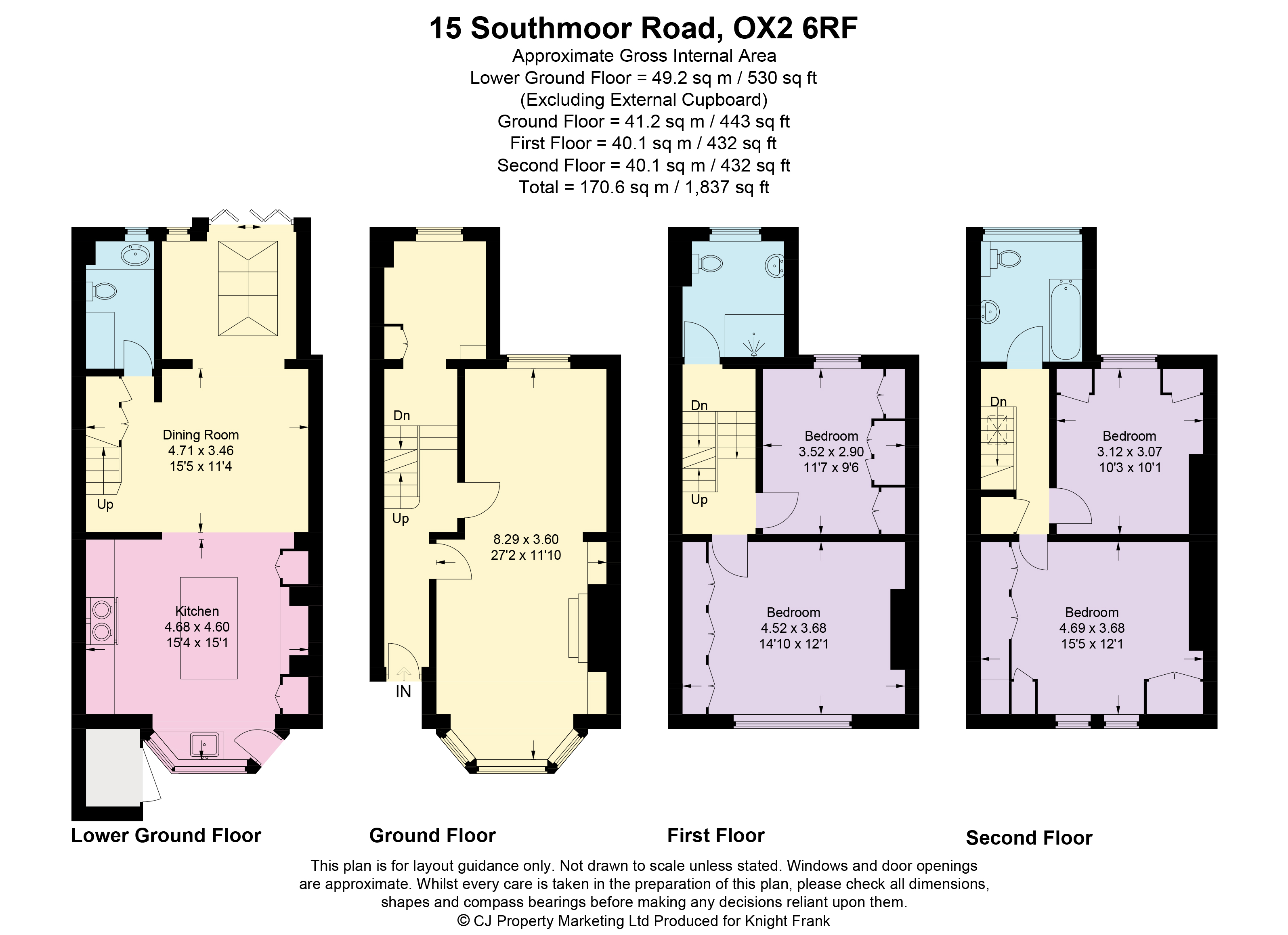 15, Southmoor Road, Oxford floorplan
