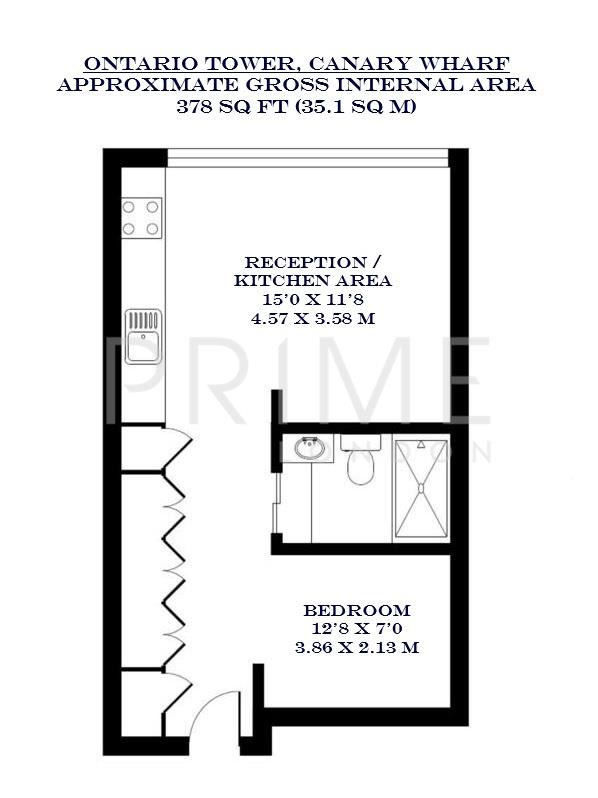 2008, Ontario Tower, Canary Wharf floorplan