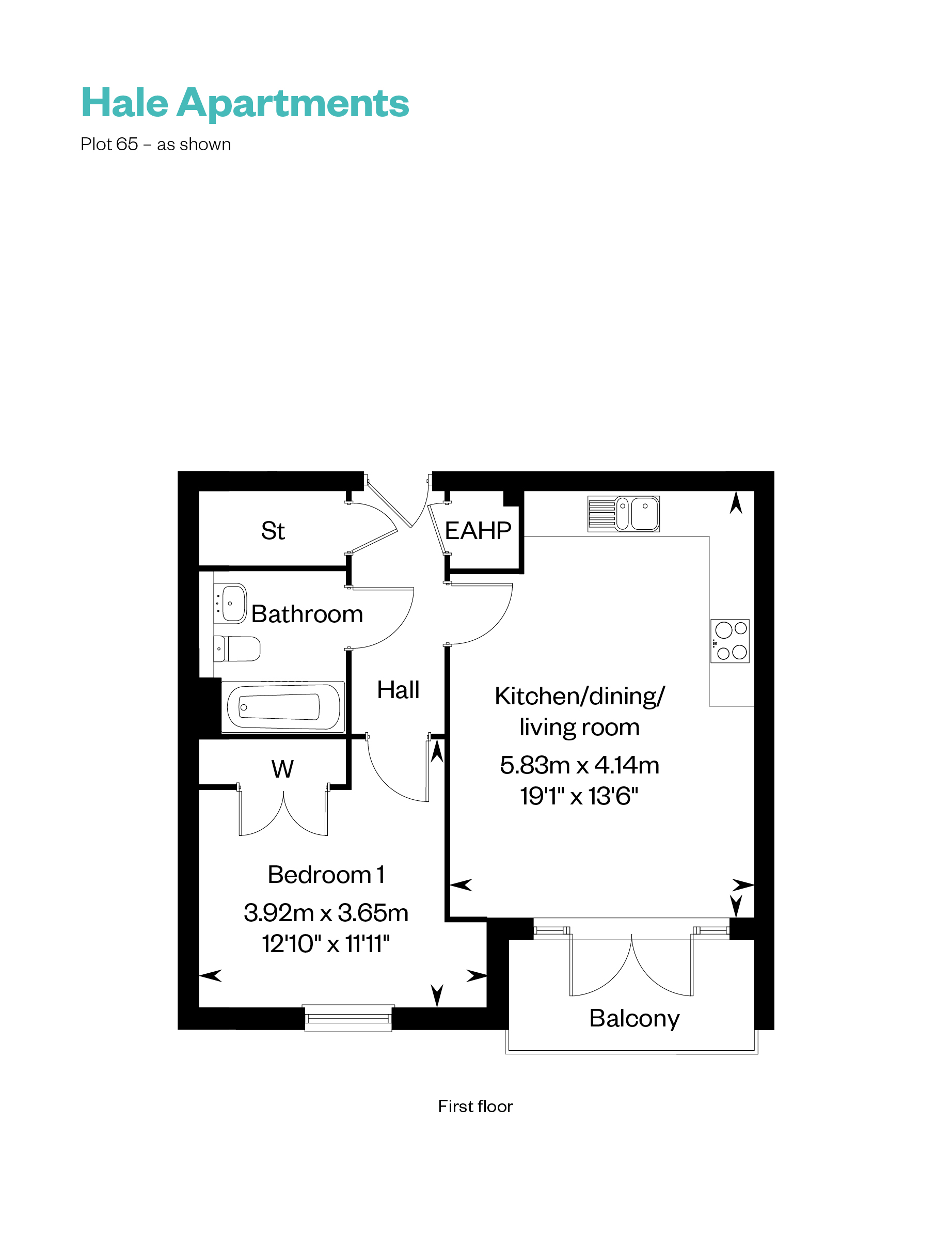 64, 1, Kendale Road, Waterbeach, Cb25 9Qs floorplan
