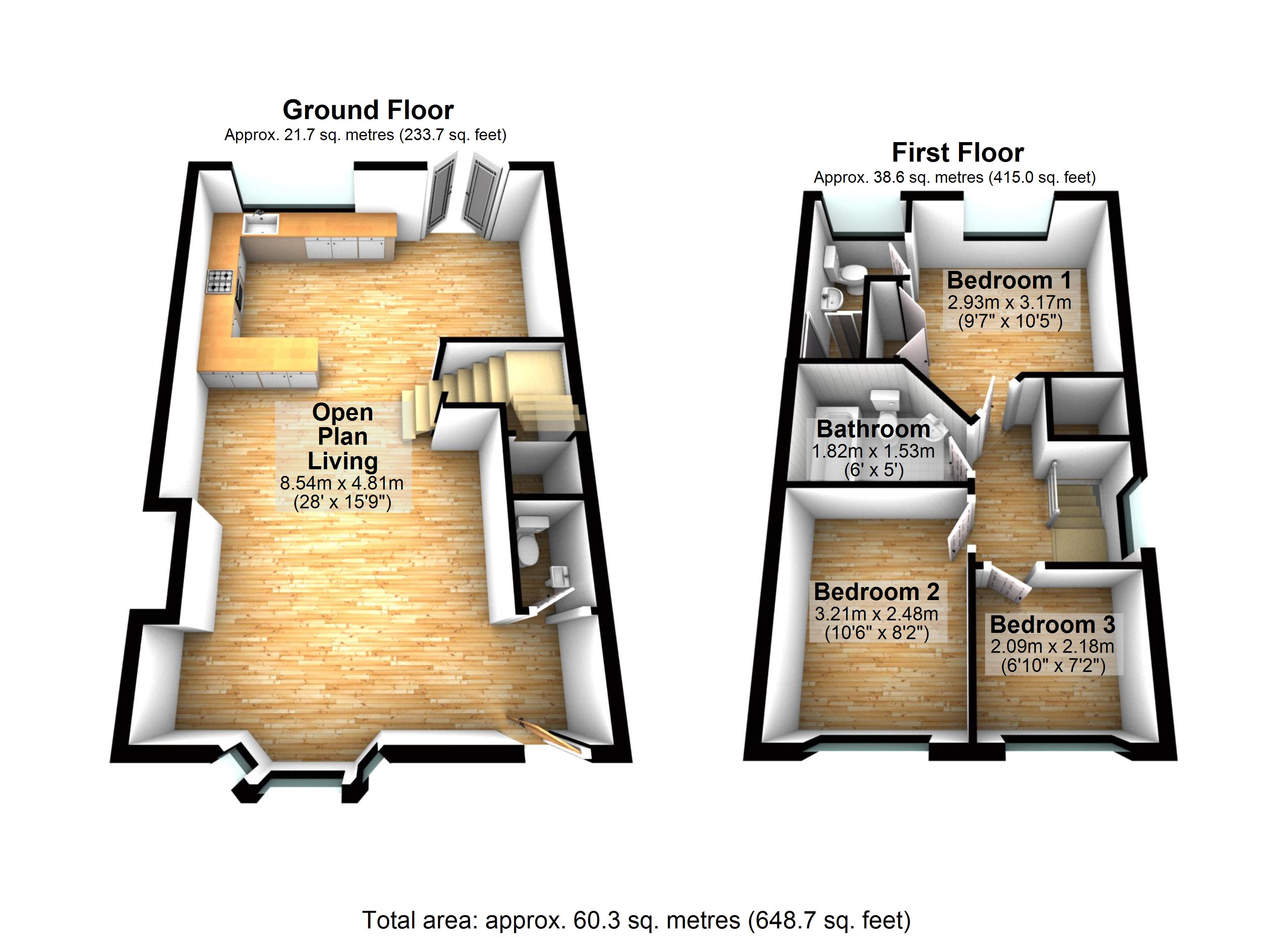 3 Bedrooms End terrace house for sale in Loughland Close, Blaby, Leicester LE8