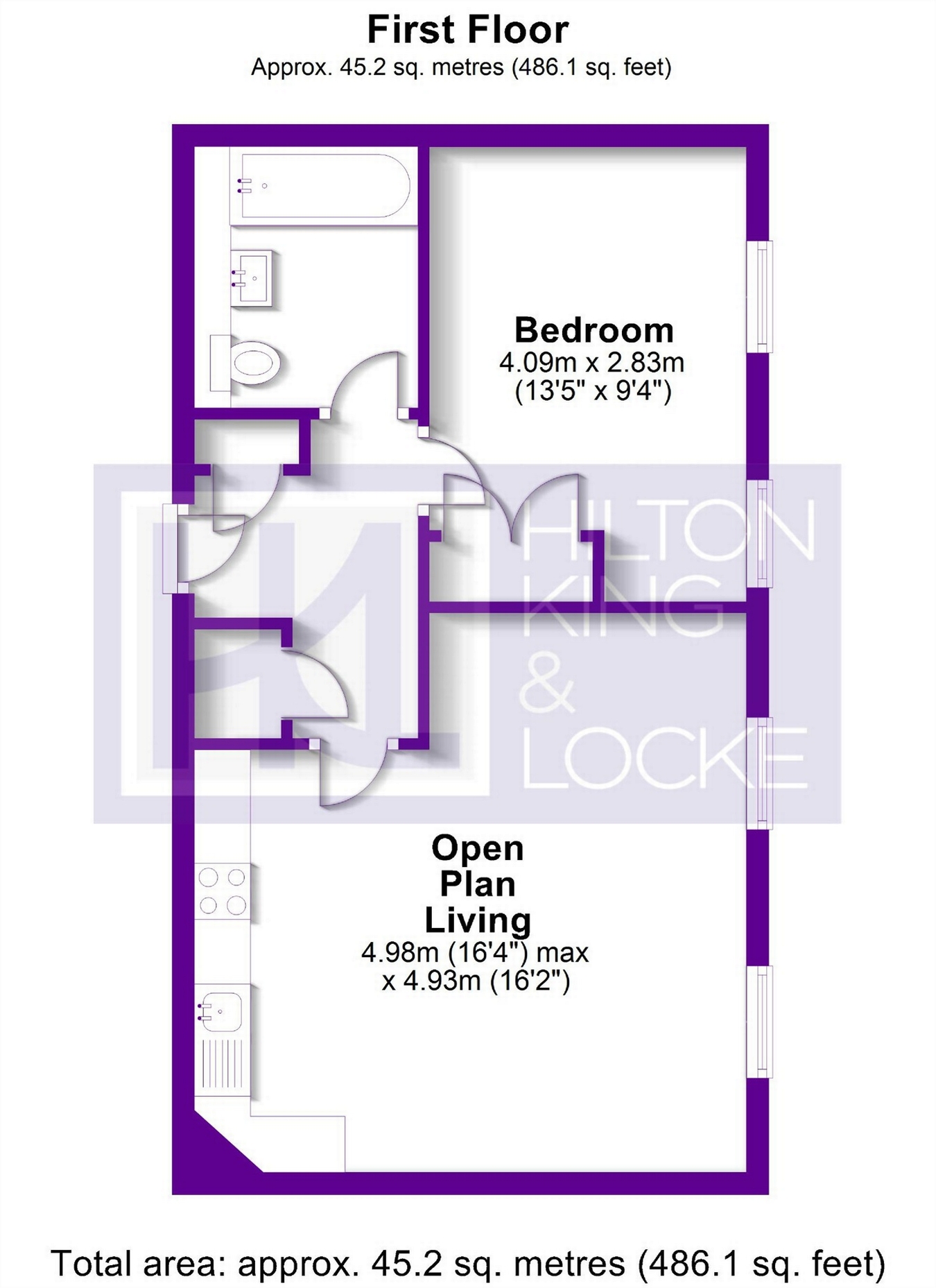 1 Bedrooms Flat for sale in Flat 3, Prospect House, The Broadway, Farnham Common SL2