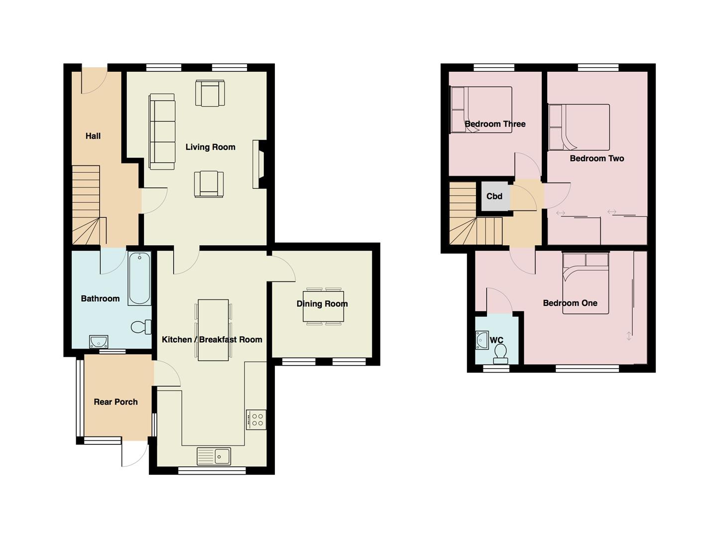 3 Bedrooms Terraced house for sale in Main Street, Wray, Lancaster LA2