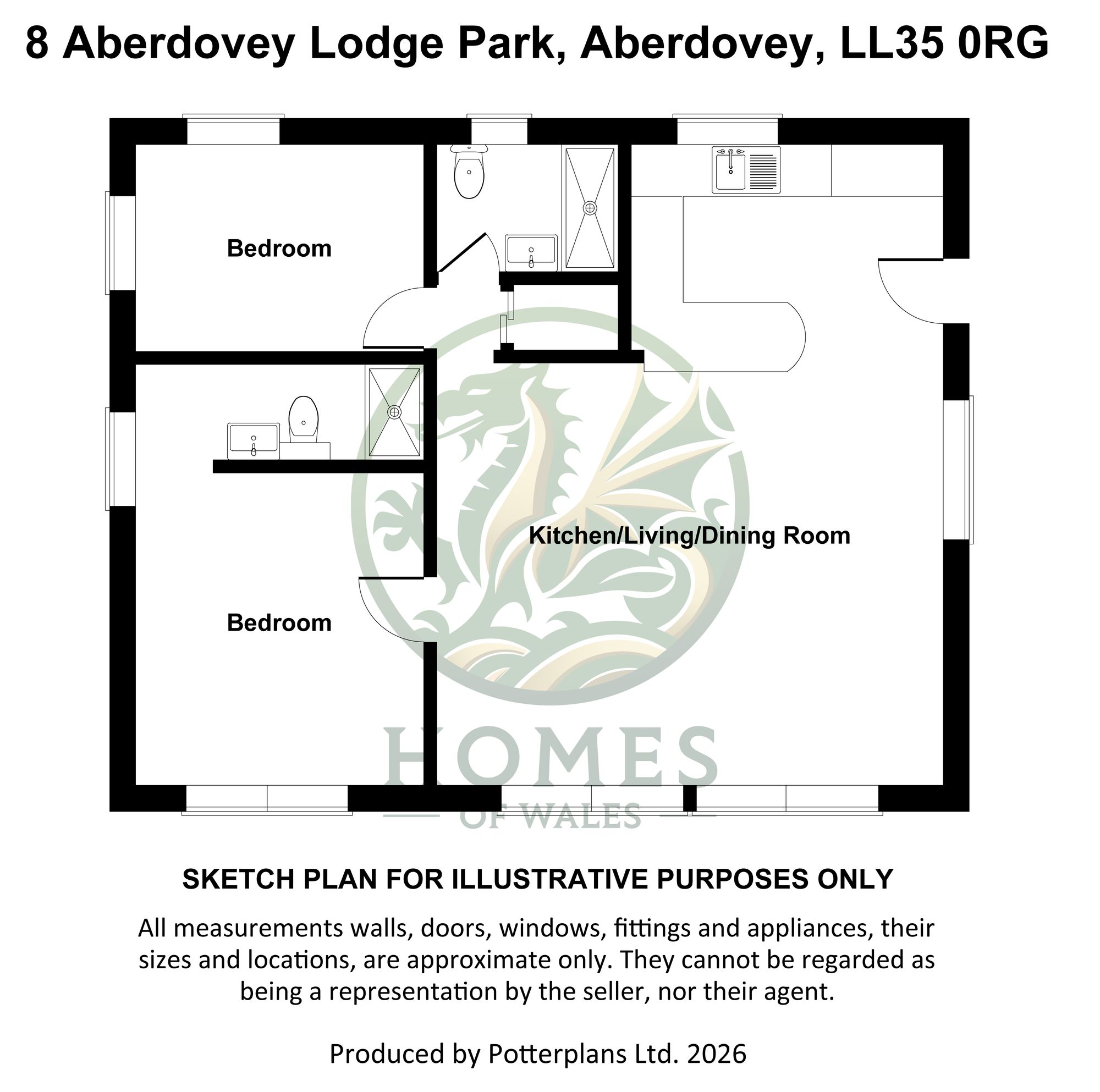 8 Aberdovey Lodge Park, Aberdovey floorplan