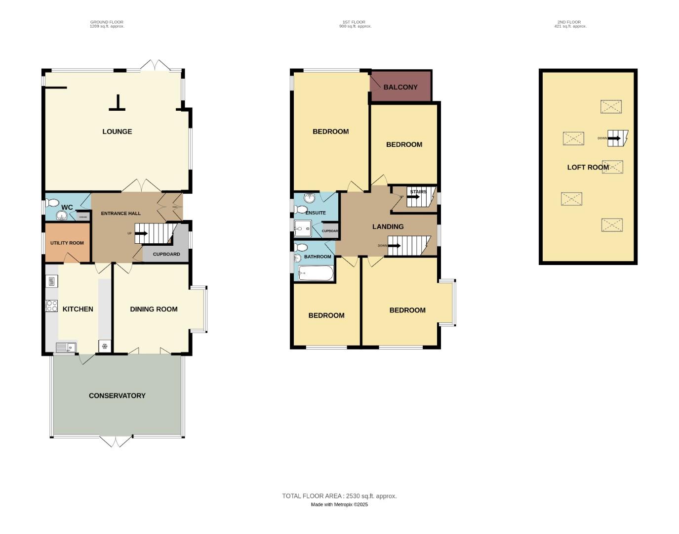 166, Marine Parade, Leigh-On-Sea floorplan