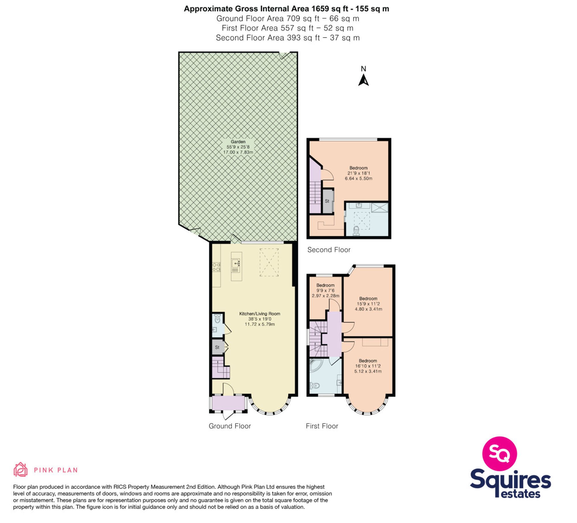 91 Southfields, London floorplan