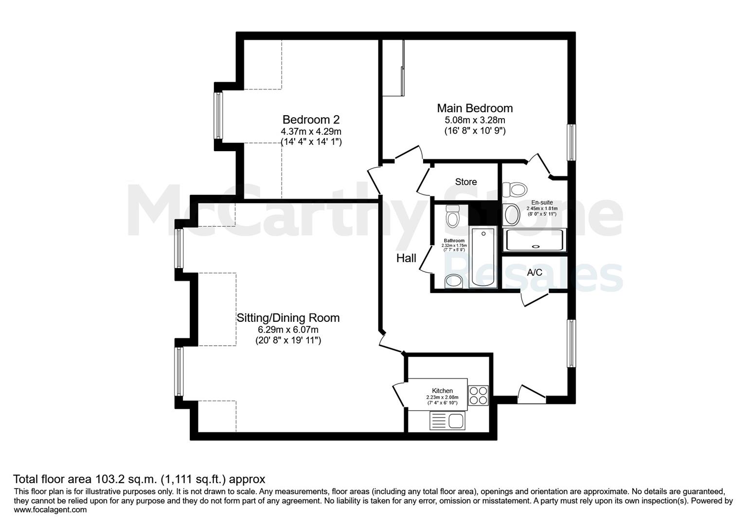 42 Butter Cross Court, Stafford Street, Newport floorplan