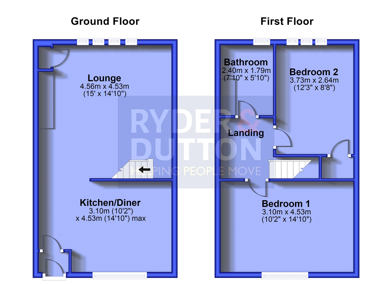 6, King Street, Saddleworth floorplan