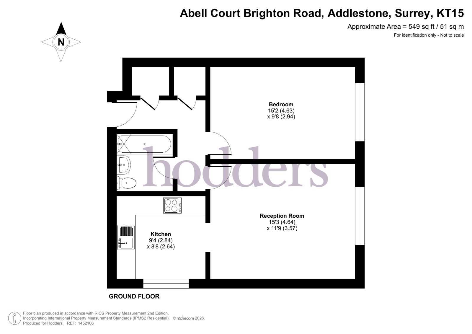 6 Abell Court,, Brighton Road, Addlestone floorplan