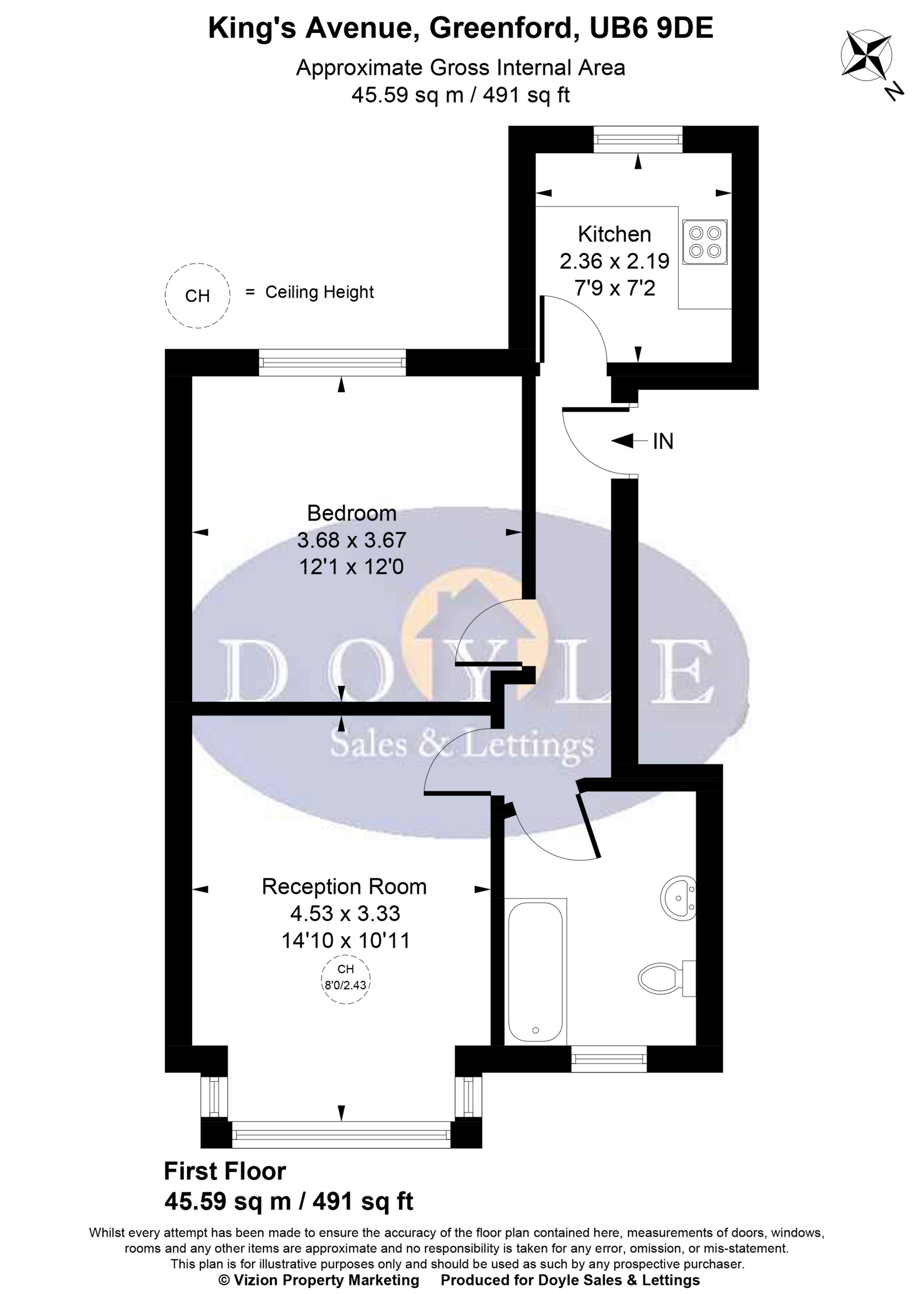 214c, Kings Avenue, Greenford floorplan