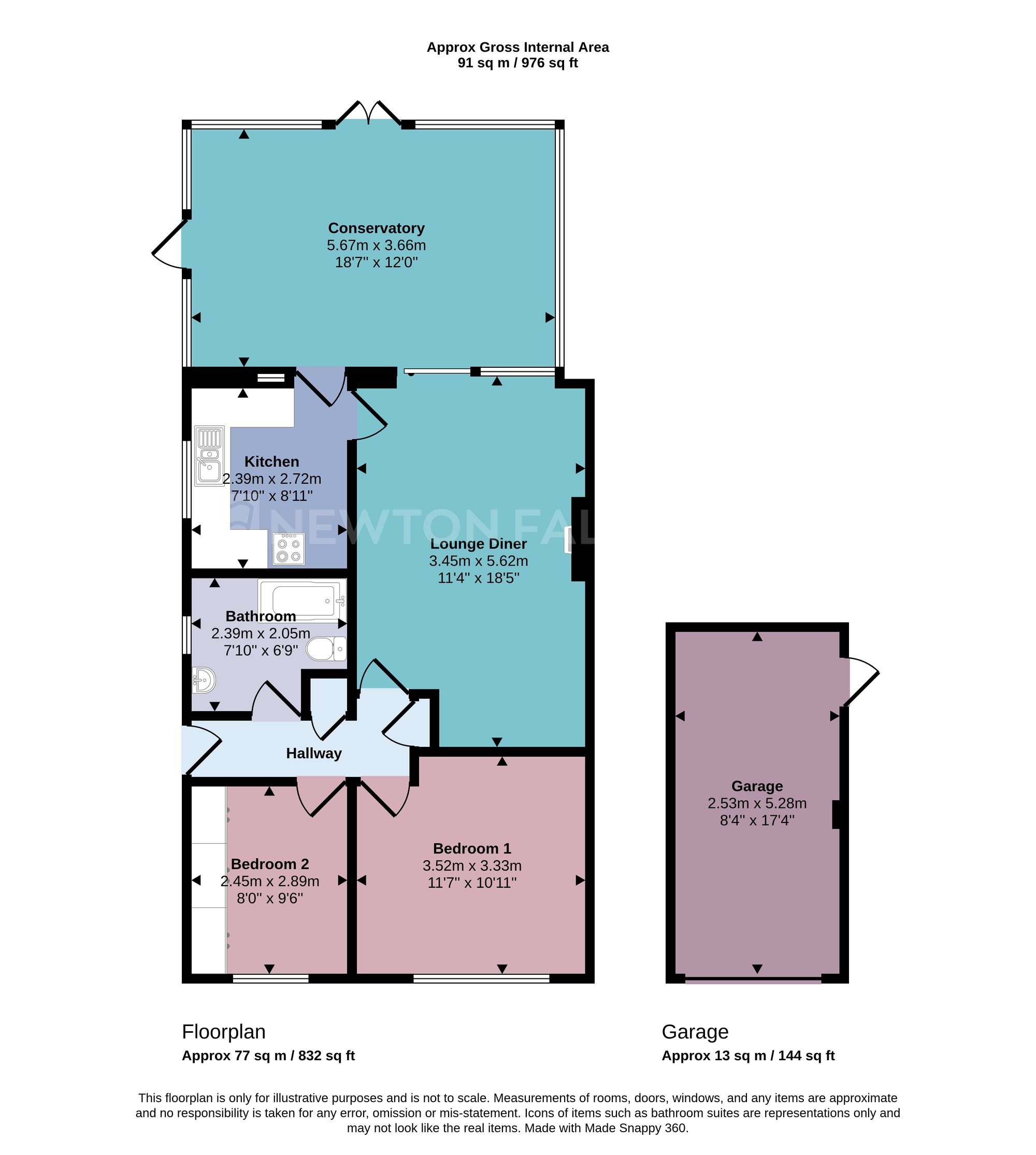14 Whitcroft Close, Markfield floorplan