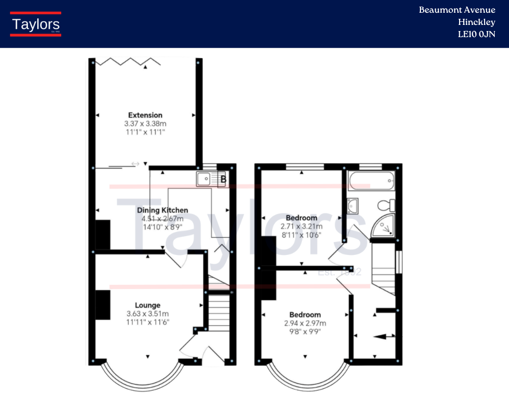 3, Beaumont Avenue, Hinckley floorplan