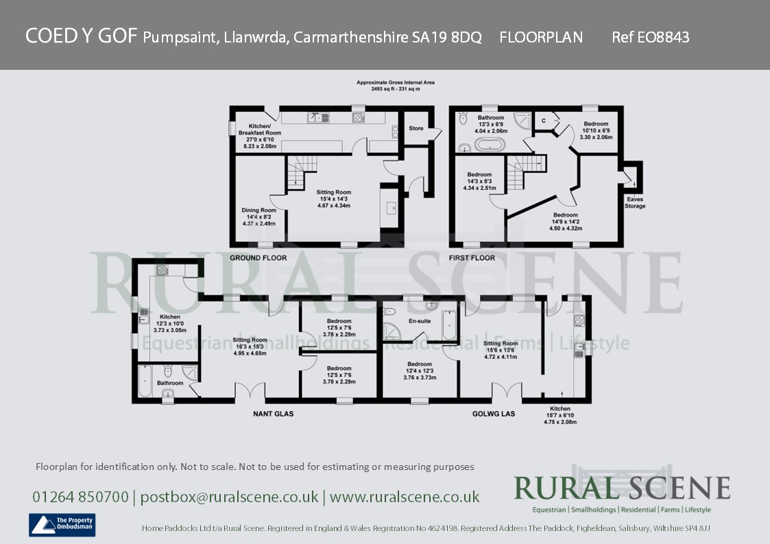 COED Y GOF, Llanwrda floorplan