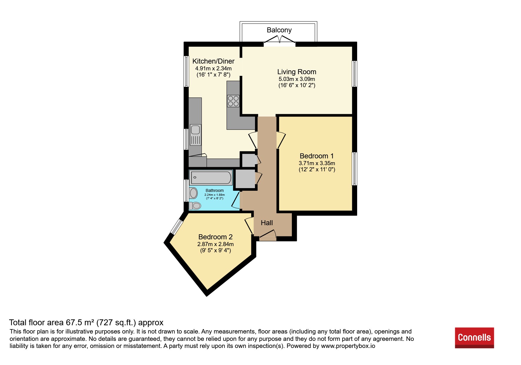 31, Norfolk Court, Birches Road, Horsham floorplan