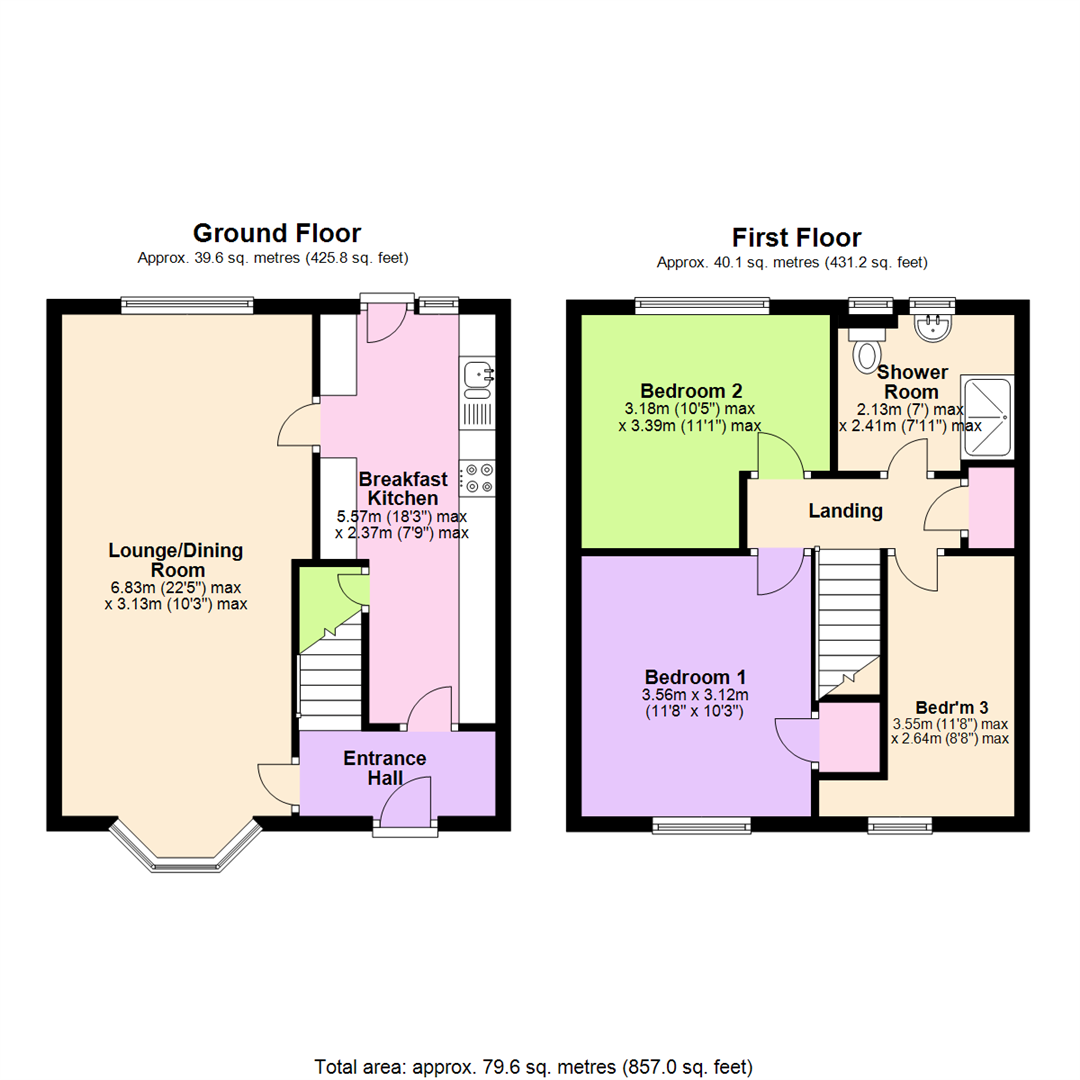 Mildenhall Crescent, Bestwood Park, Nottingham NG5, 3 bedroom town
