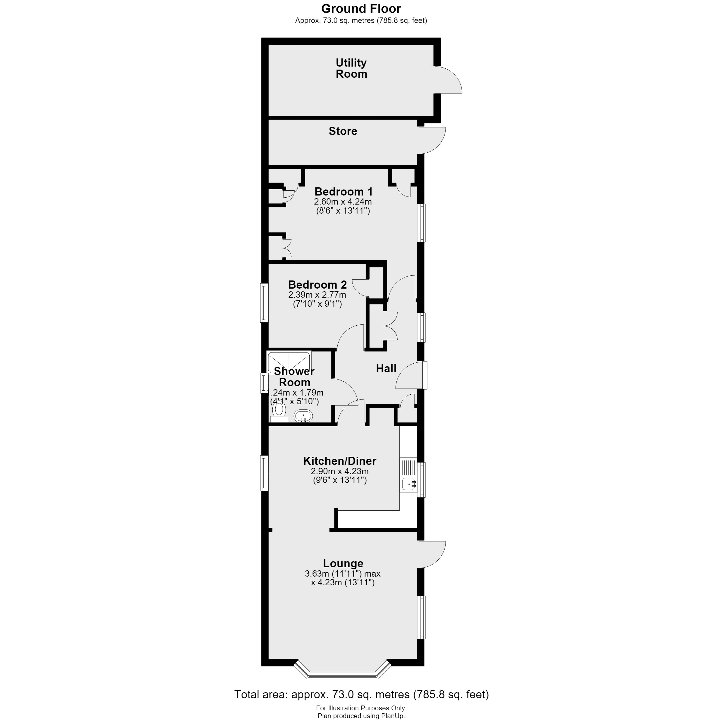 1, Lindum Way, The Elms, Lincoln floorplan