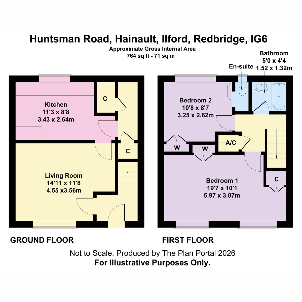 97, Huntsman Road, Ilford floorplan